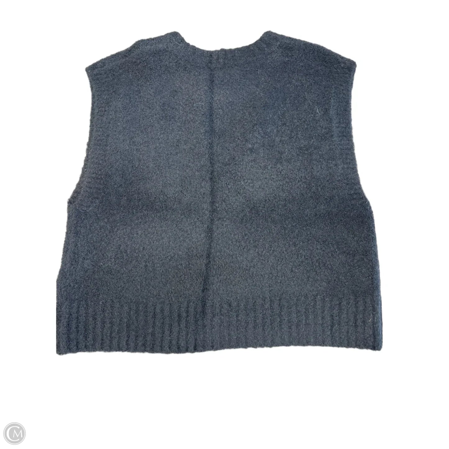 Vest Sweater By Madewell In Navy, Size: L