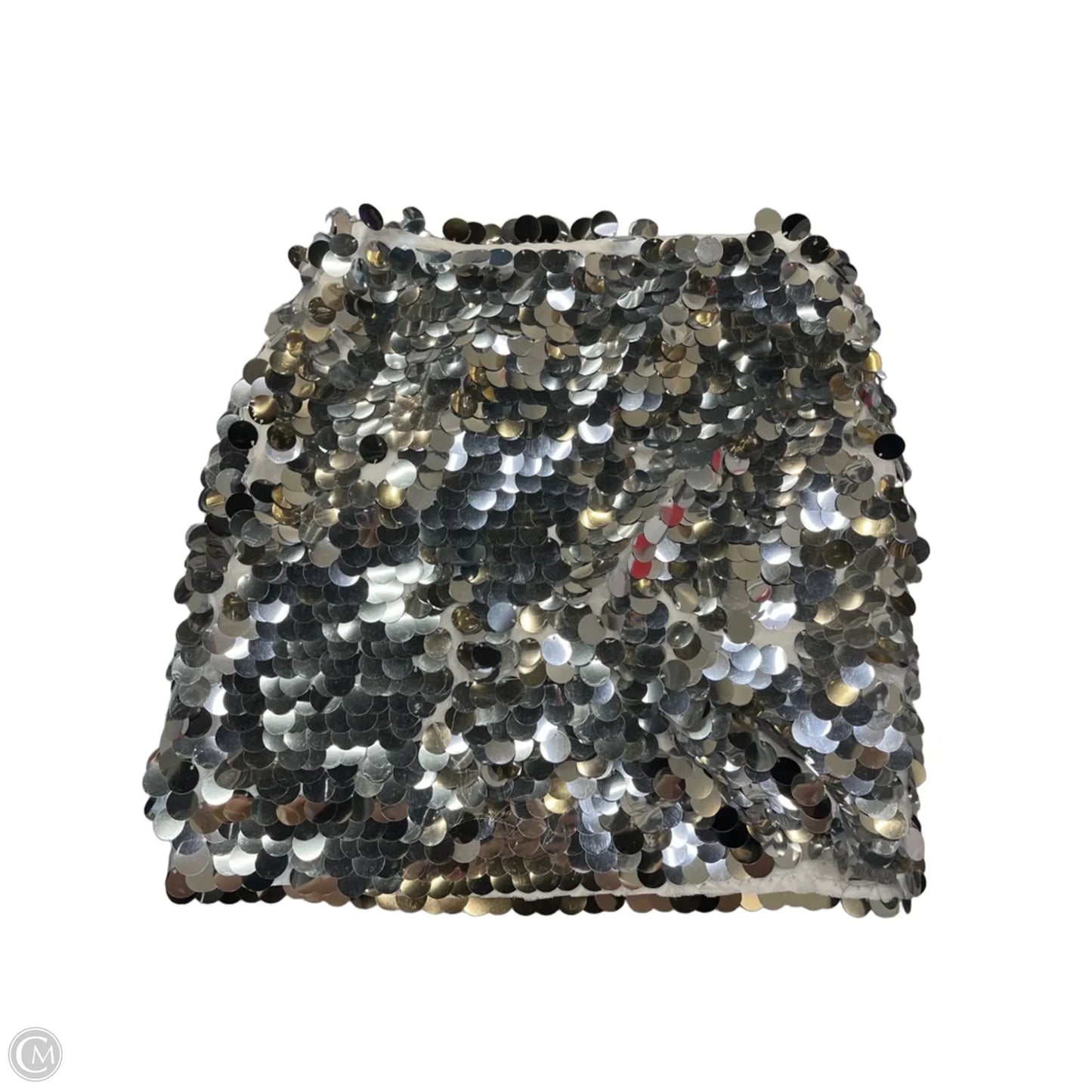 Skirt Mini & Short By 12th Tribe In Silver, Size: S