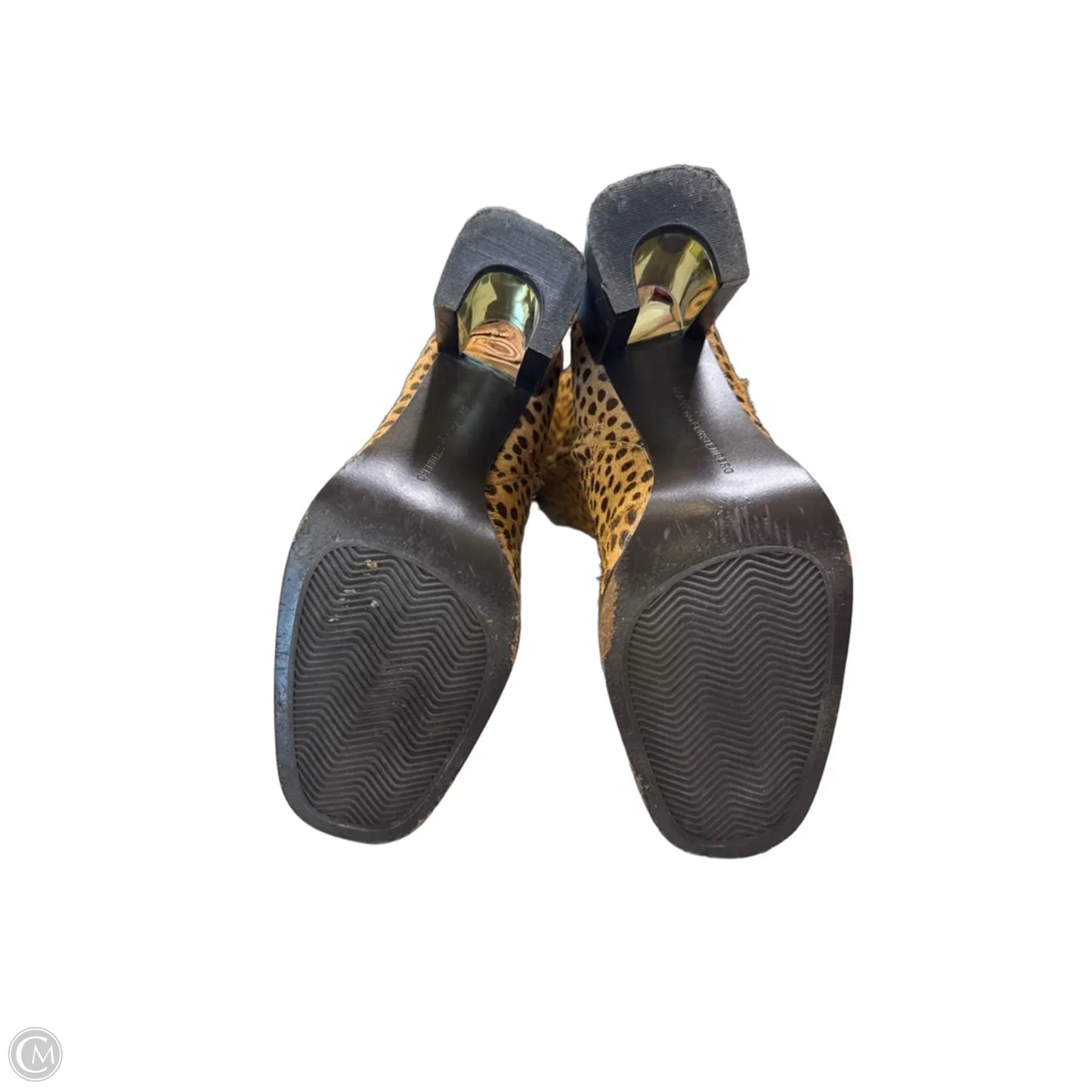 Boots Designer By Diane Von Furstenberg In Animal Print, Size: 7.5