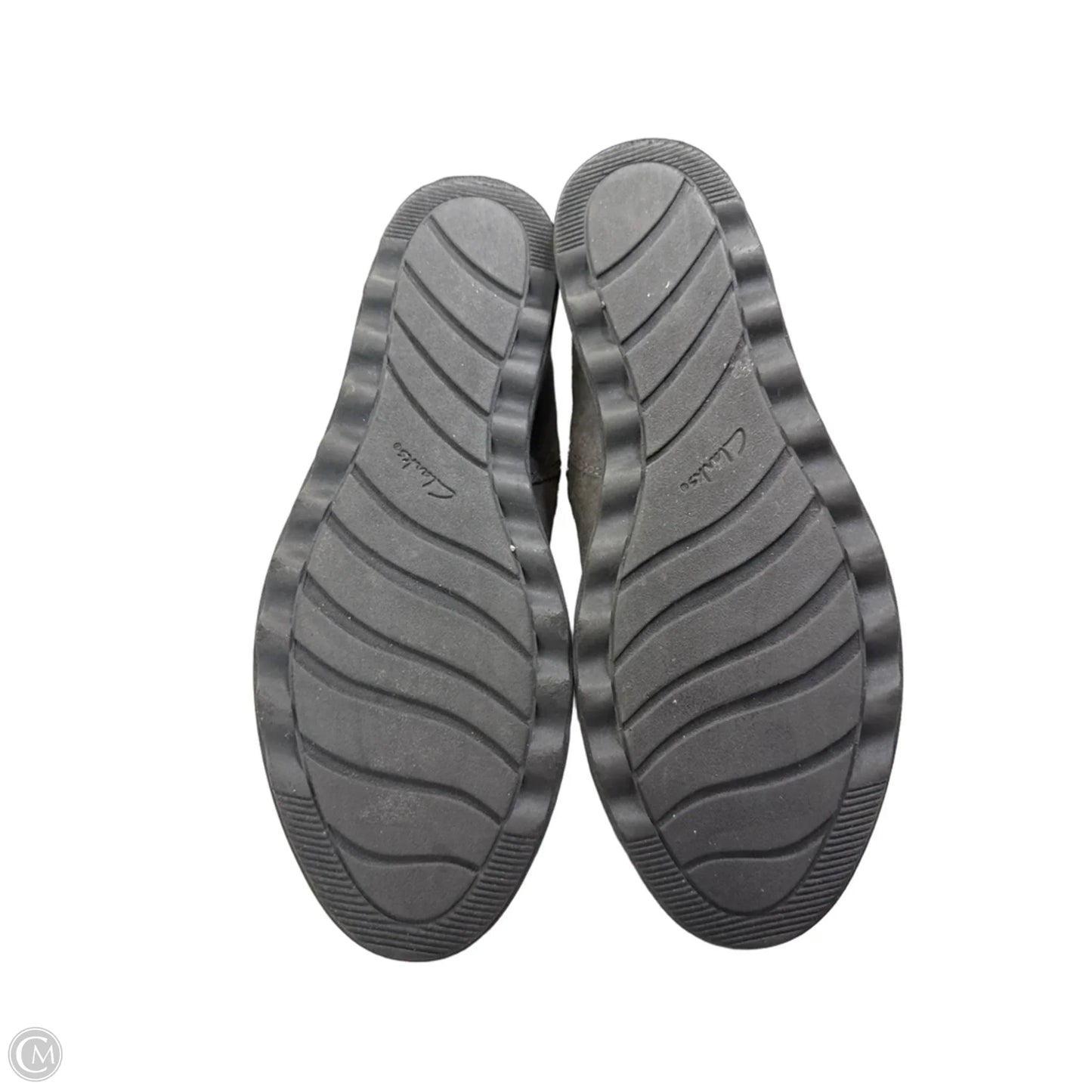 Boots Ankle Heels By Clarks In Grey, Size: 8