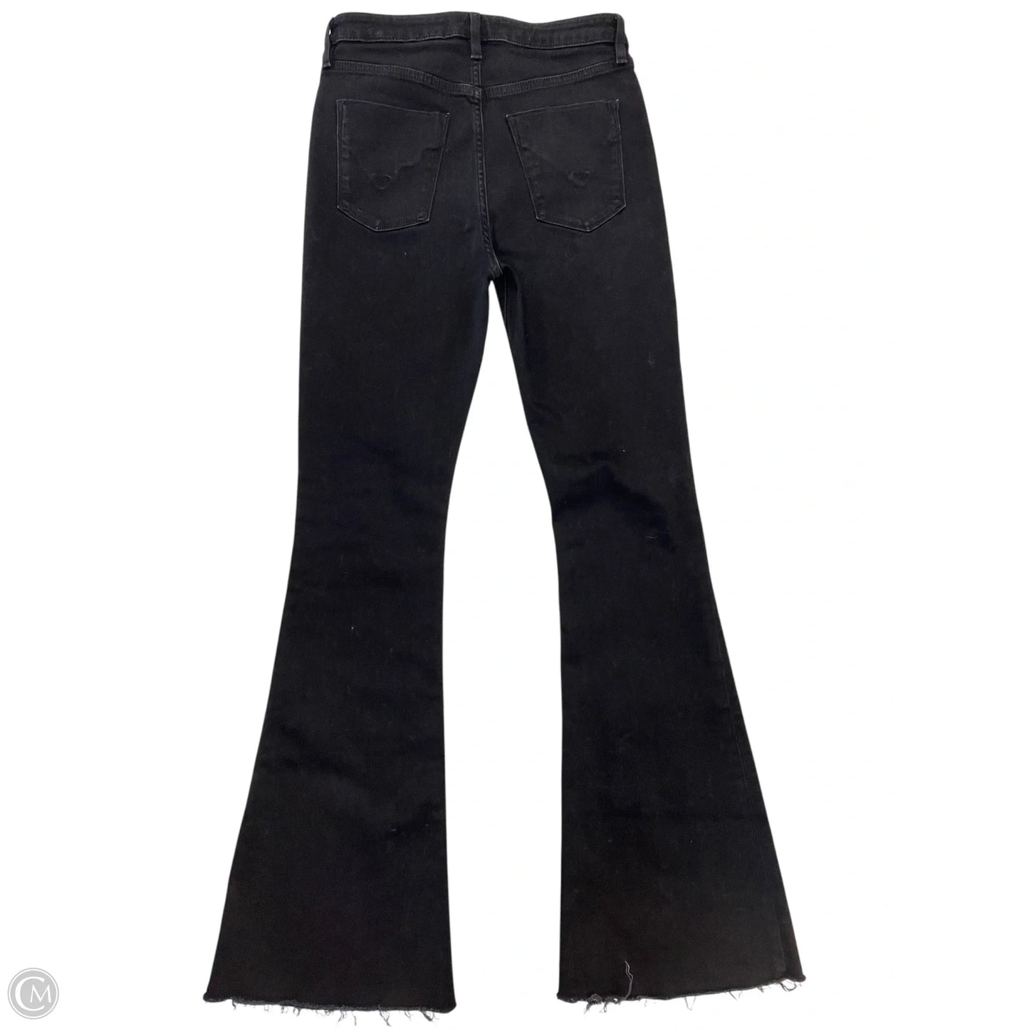 Jeans Flared By Hudson In Black Denim, Size: 4