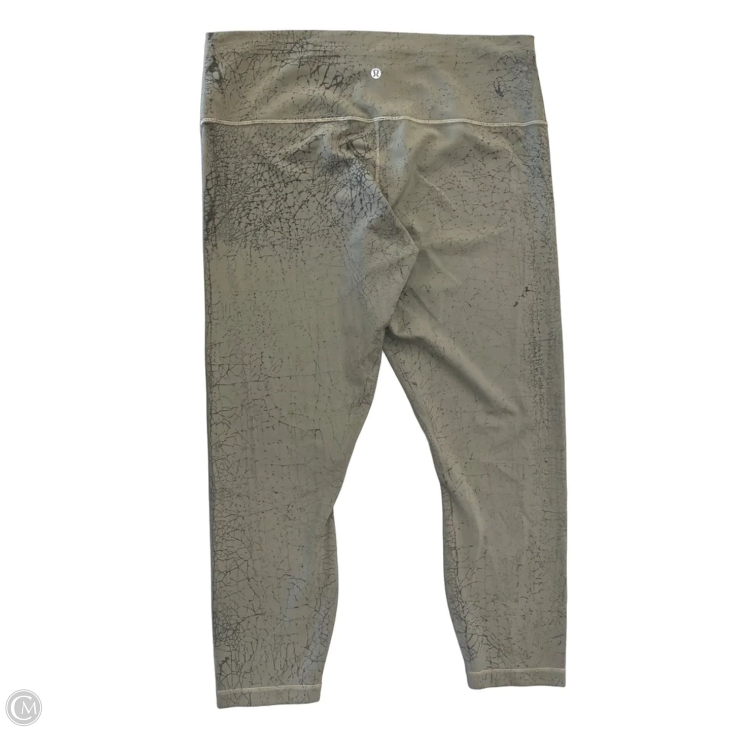 Athletic Leggings By Lululemon In Grey, Size: Xl