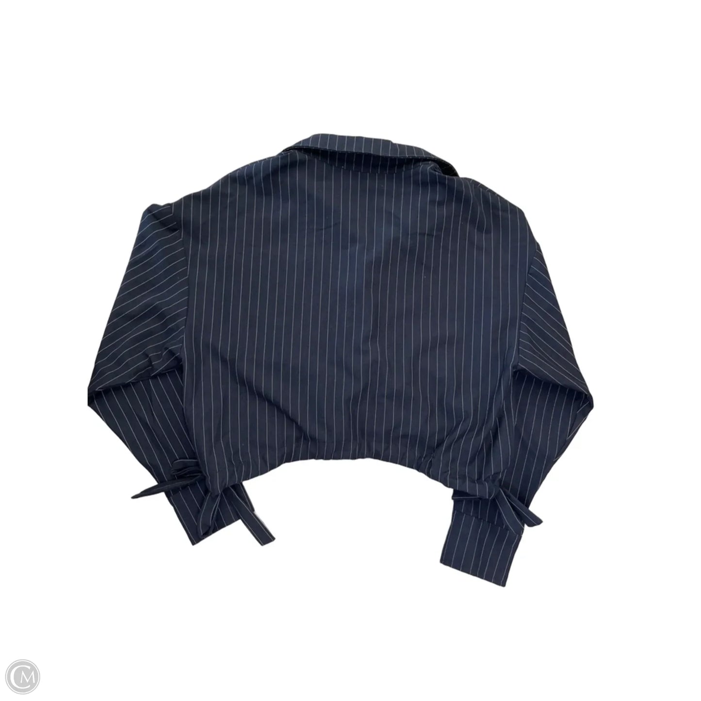 Top Long Sleeve By Flat White In Striped Pattern, Size: S