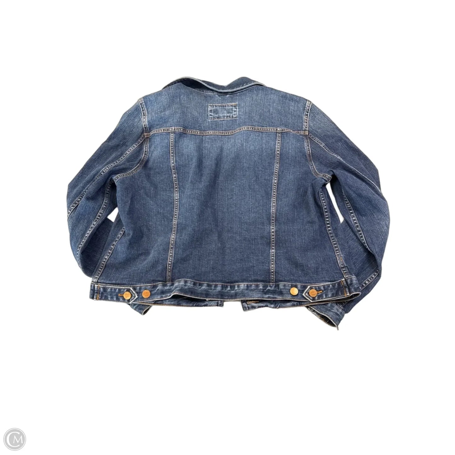 Jacket Denim By Loft In Blue Denim, Size: Xxl