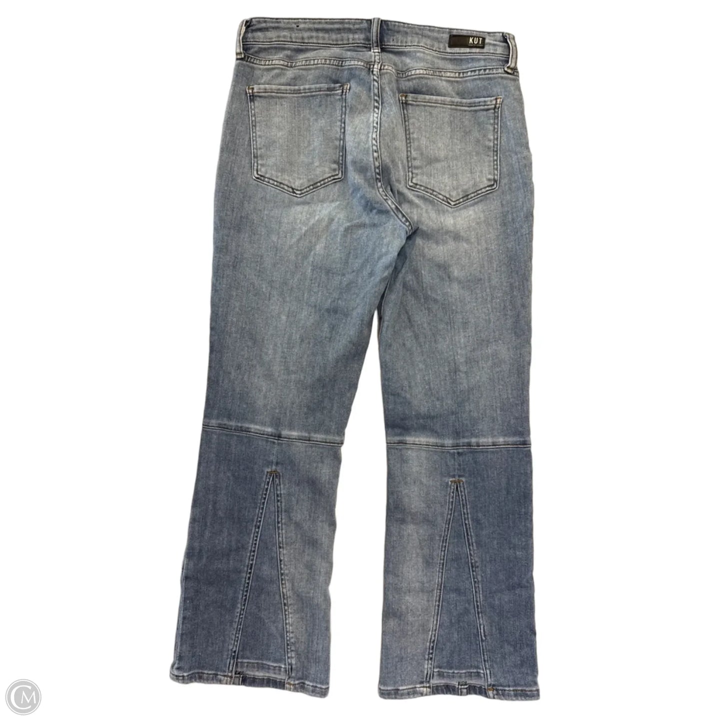 Jeans Flared By Kut In Blue Denim, Size: 8