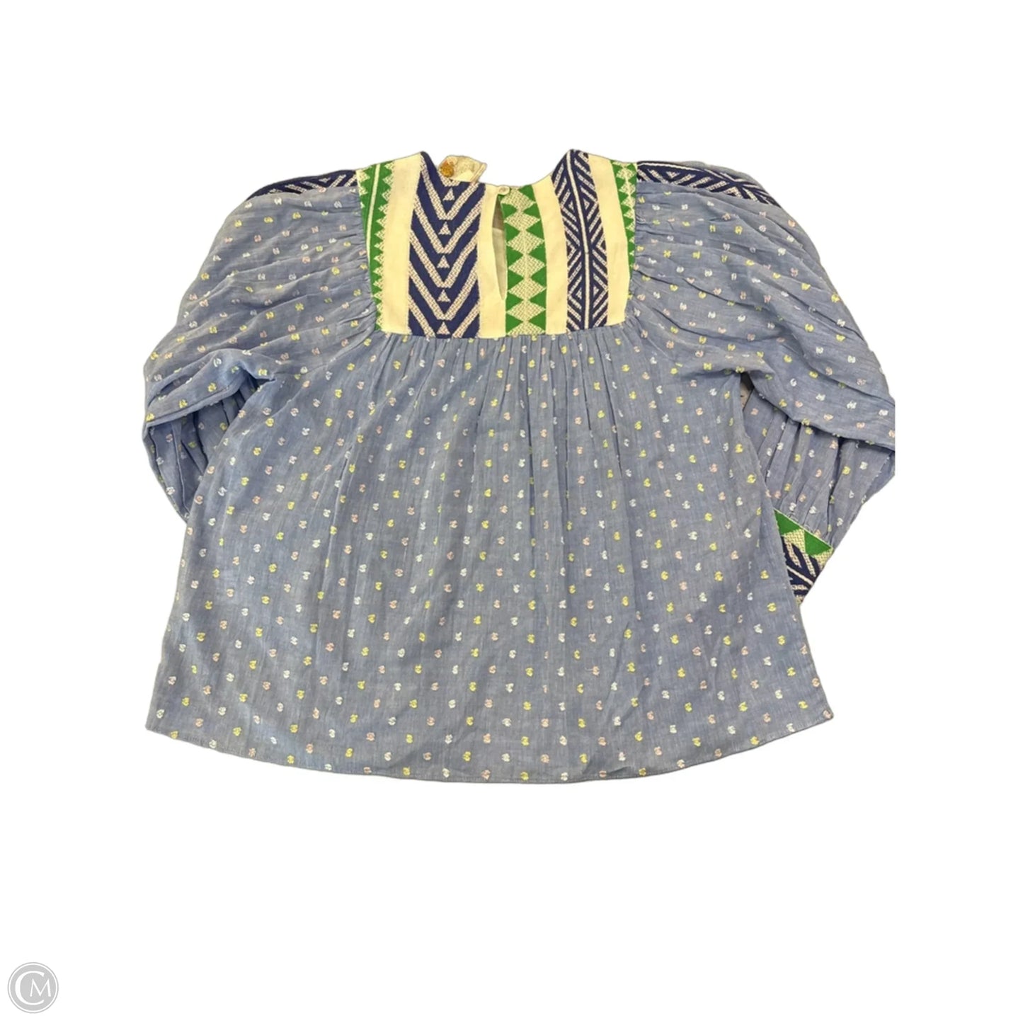 Top Long Sleeve By Anthropologie In Blue, Size: Xs