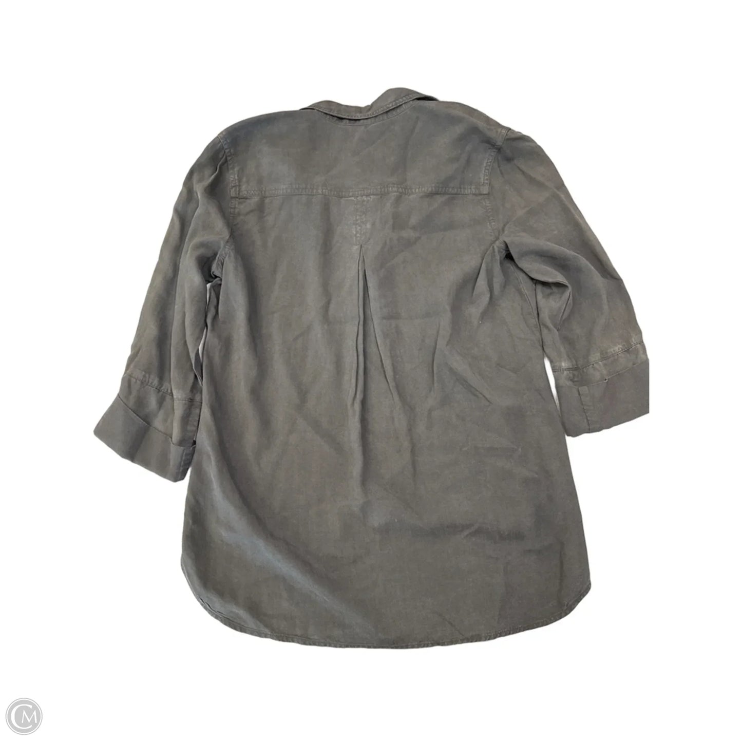 Top Long Sleeve By Cloth & Stone In Grey, Size: S