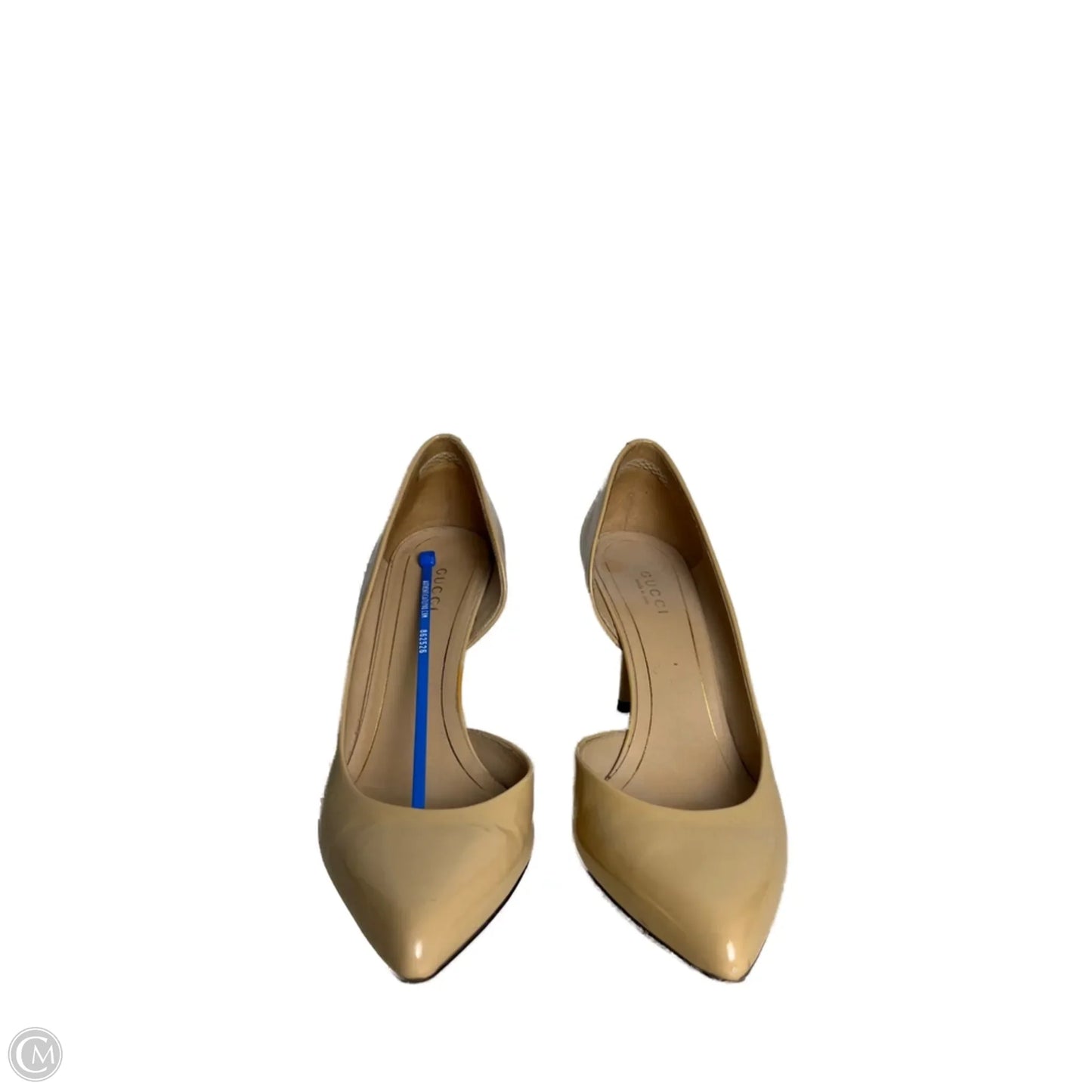 Shoes Luxury Designer By Gucci In Tan, Size: 7