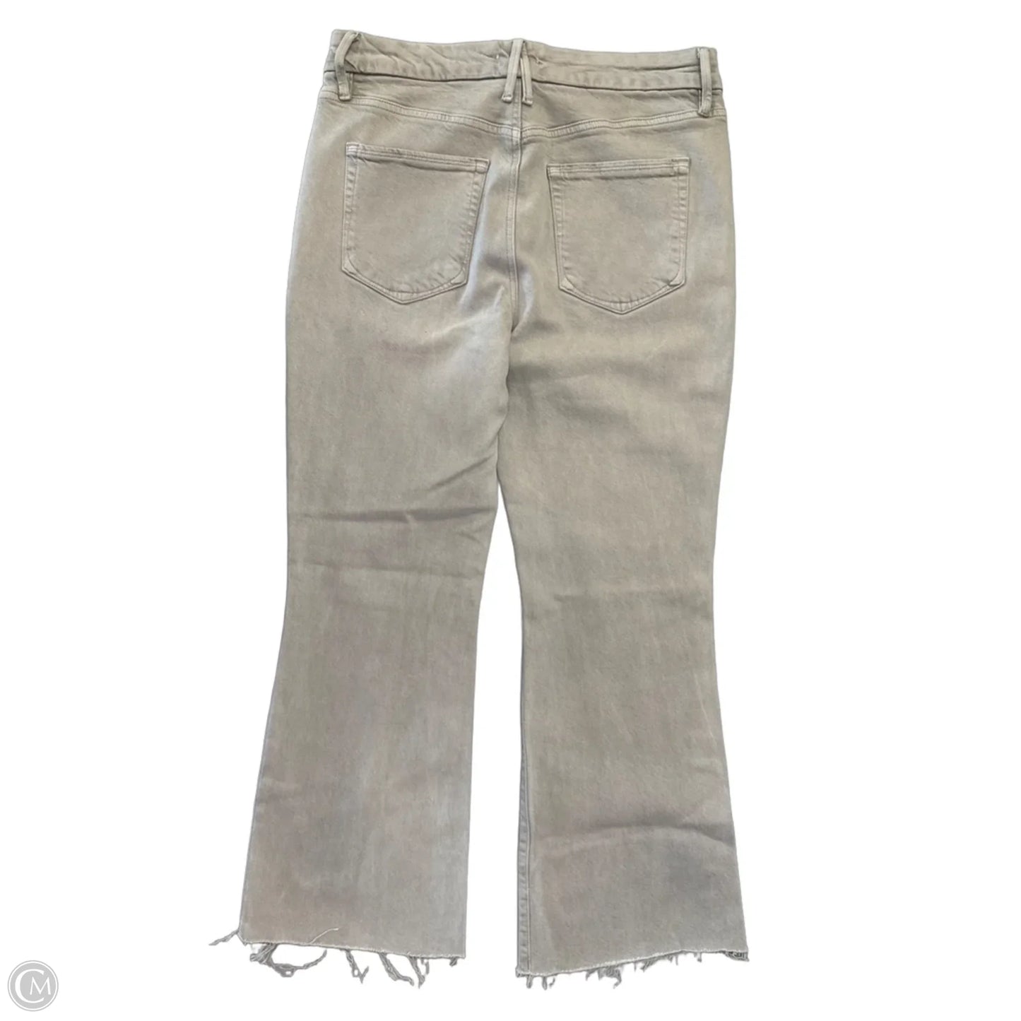 Jeans Boot Cut By Good American In Grey Denim, Size: 12