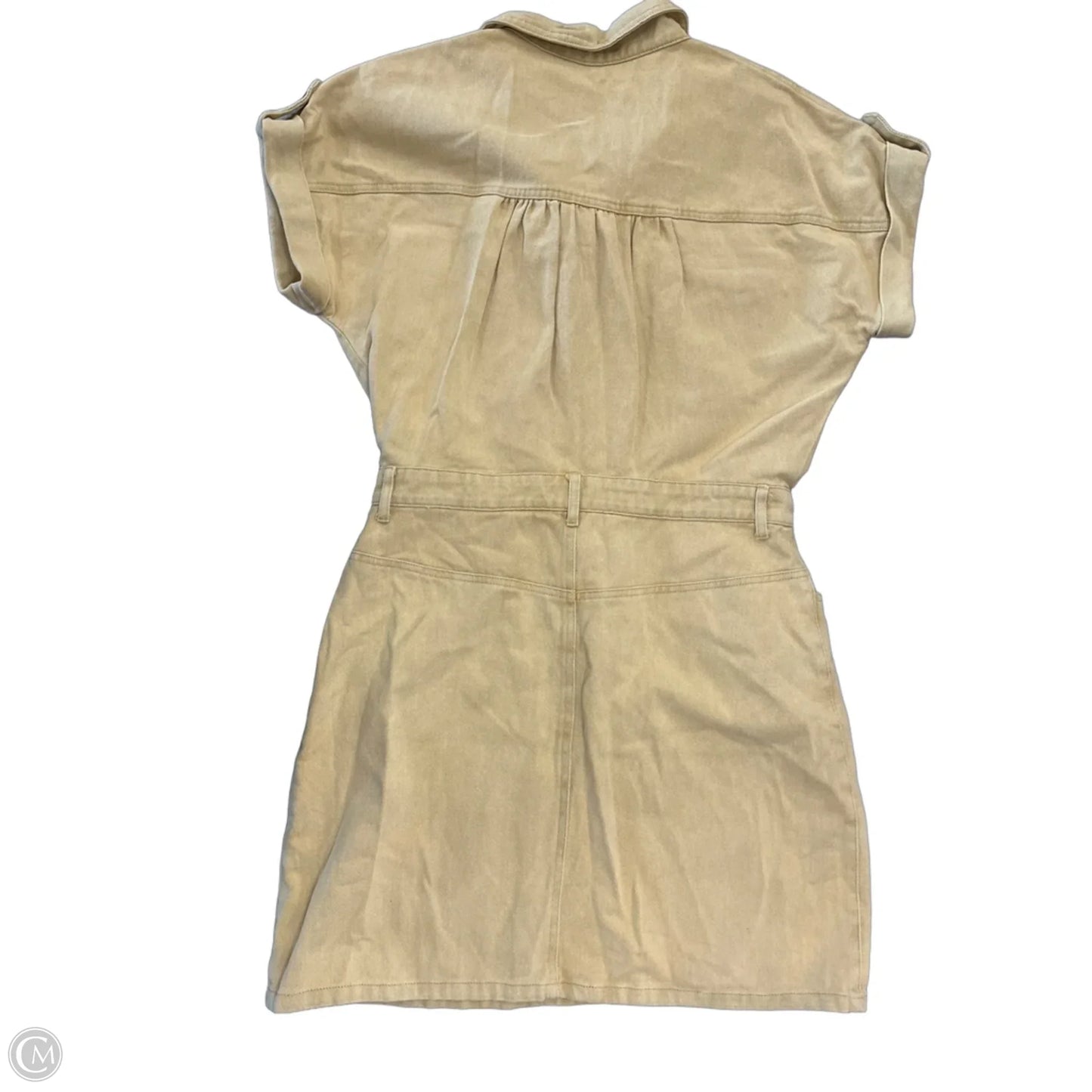 Dress Casual Short By She + Sky In Yellow Denim, Size: S
