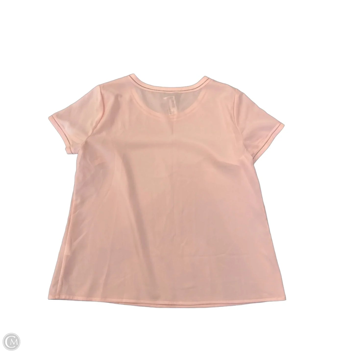 Blouse Short Sleeve By Talbots In Pink, Size: L