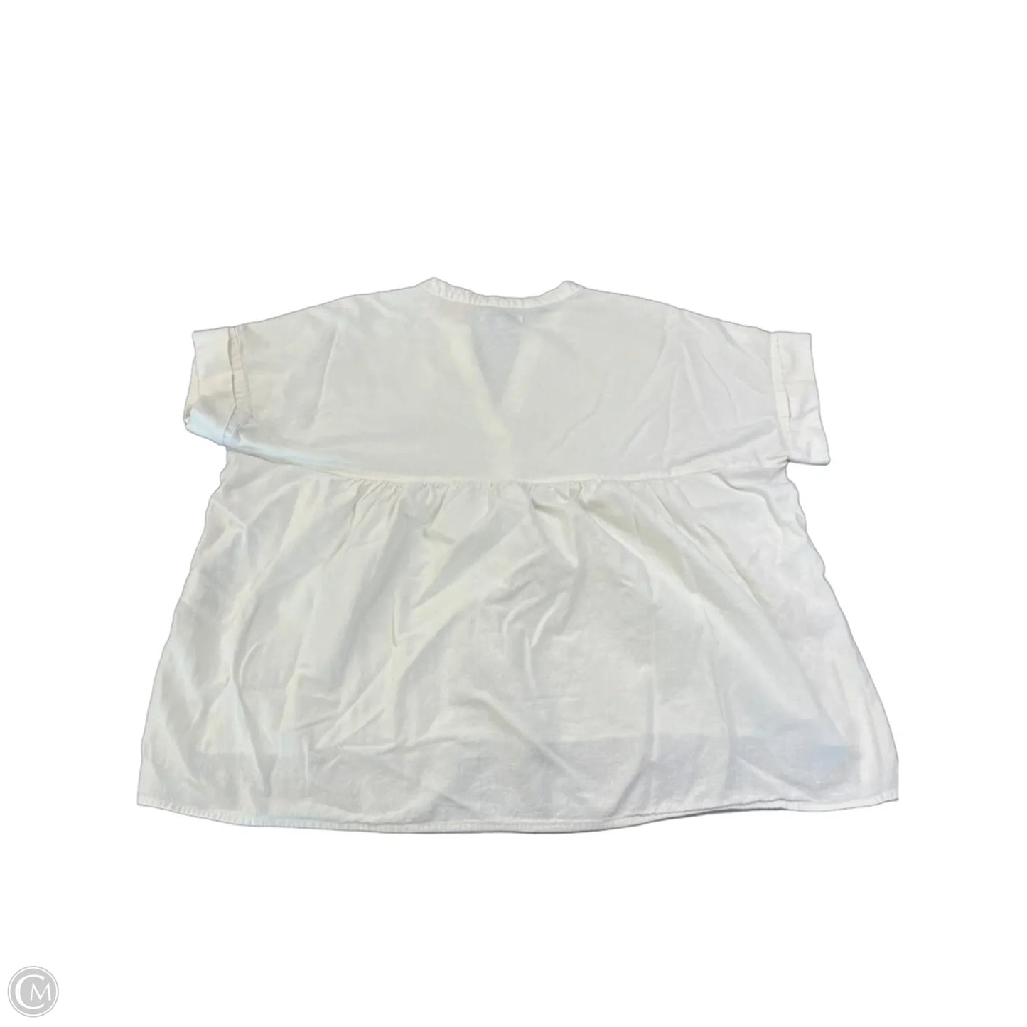 Top Short Sleeve By Madewell In White, Size: M