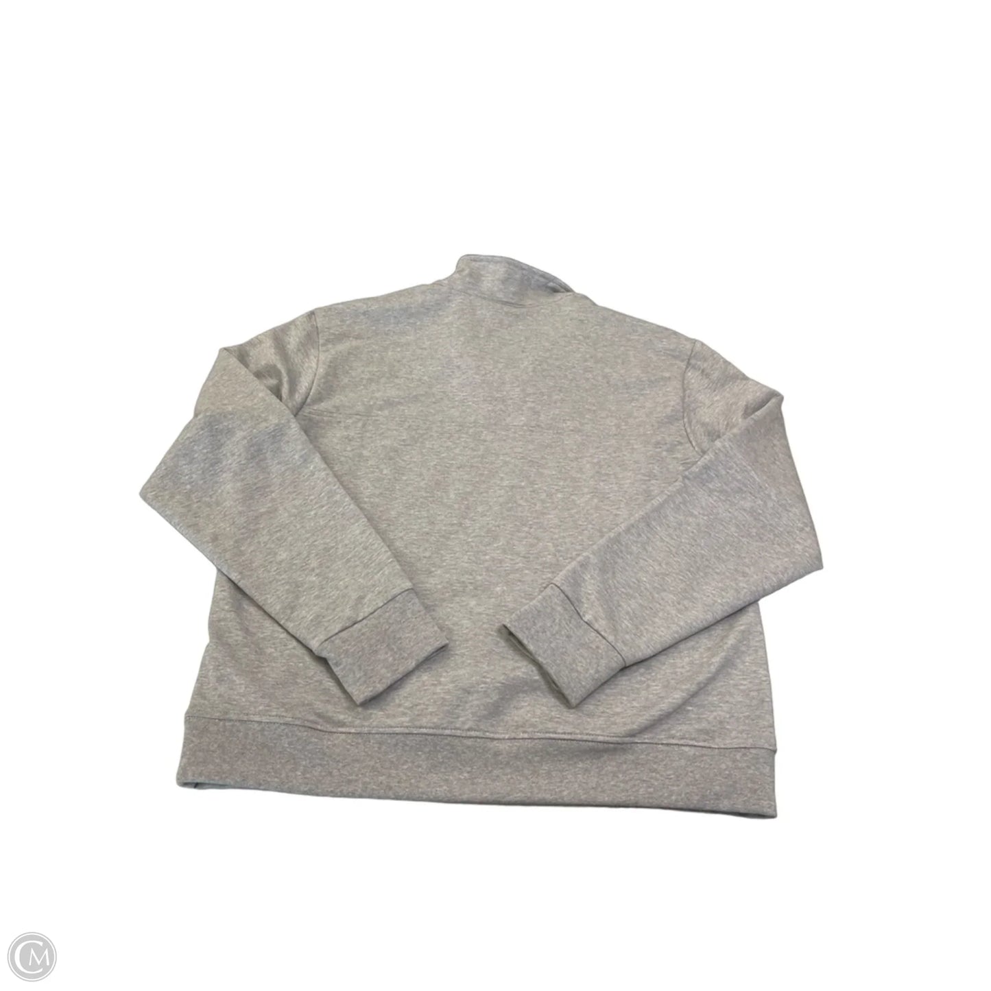 Athletic Top Long Sleeve Collar By Patagonia In Grey, Size: M