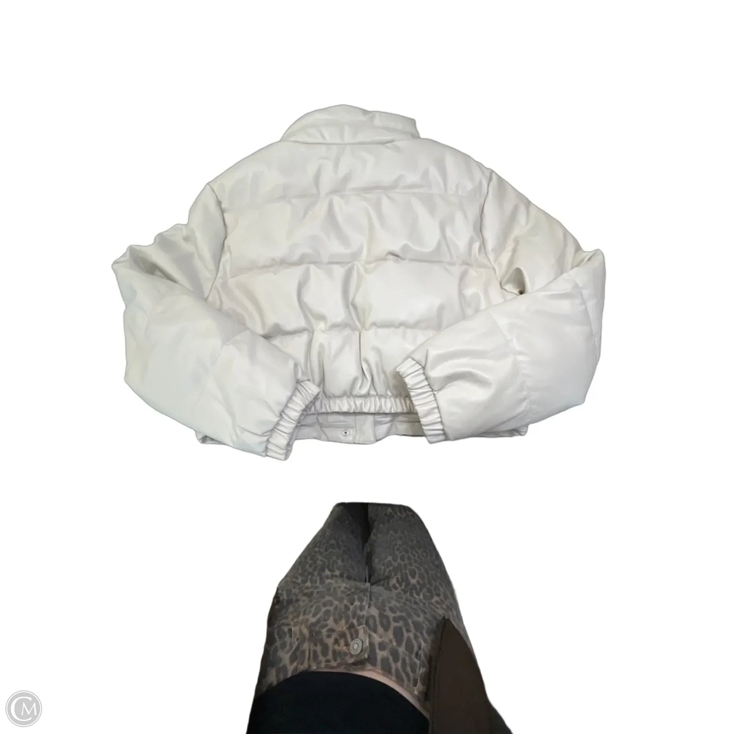 Jacket Puffer & Quilted By Love Tree In Beige, Size: M