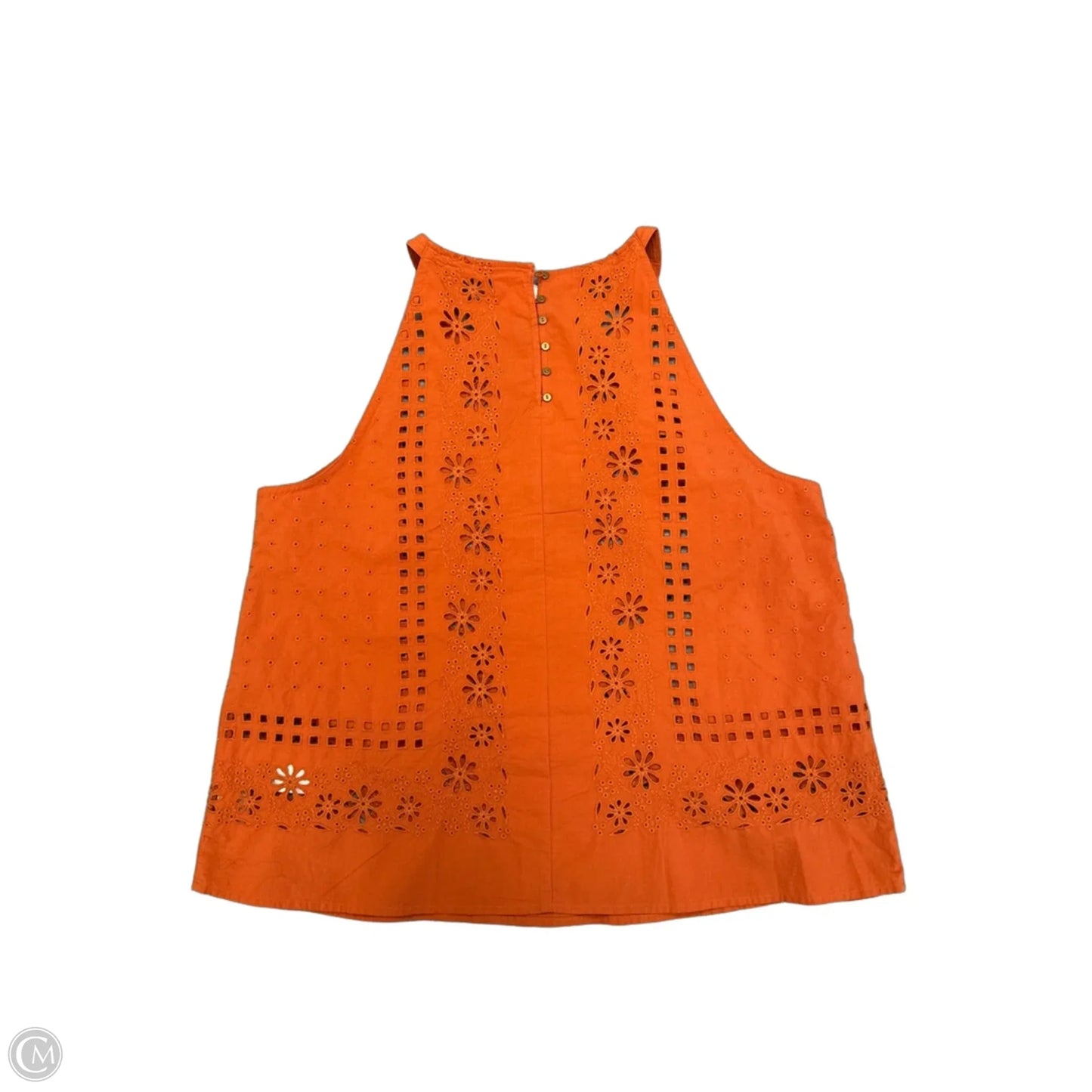 Top Sleeveless By Madewell In Orange, Size: M