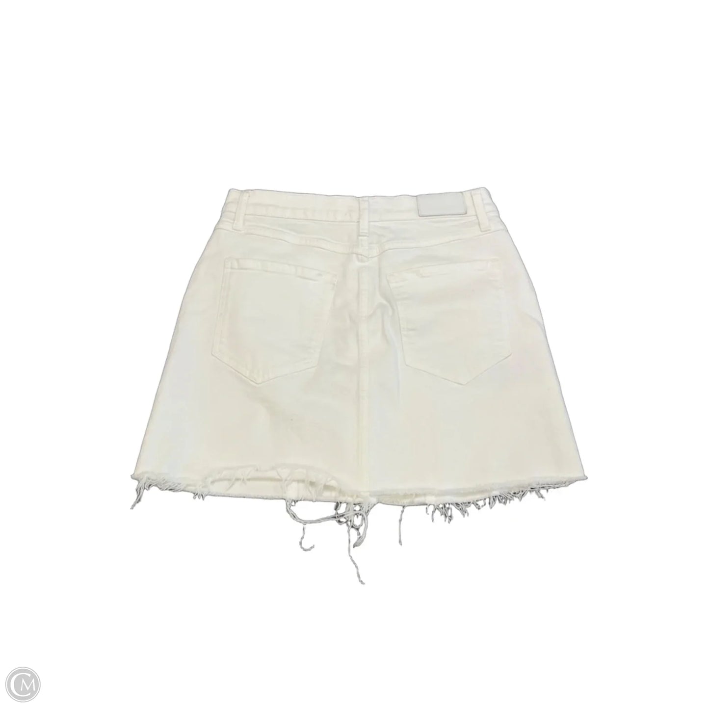 Skirt Mini & Short By Rails In White Denim, Size: S