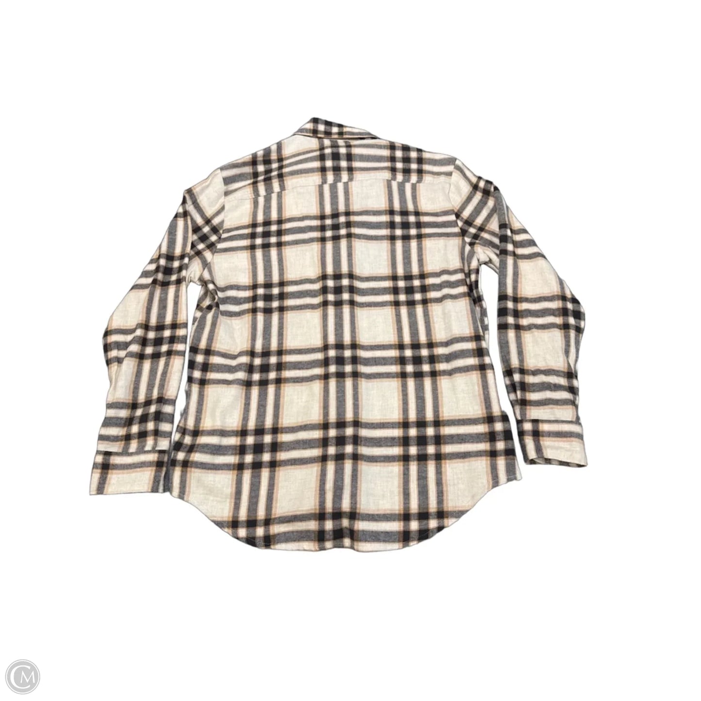 Top Long Sleeve By Old Navy In Plaid Pattern, Size: S