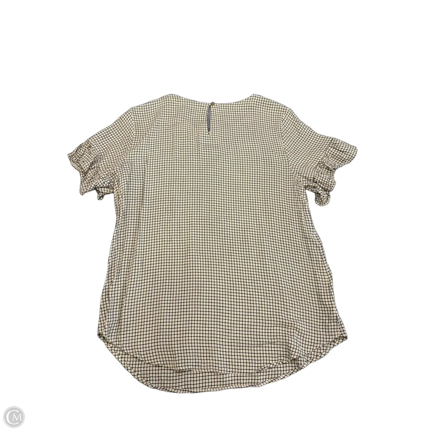 Top Short Sleeve By Loft In Yellow, Size: M
