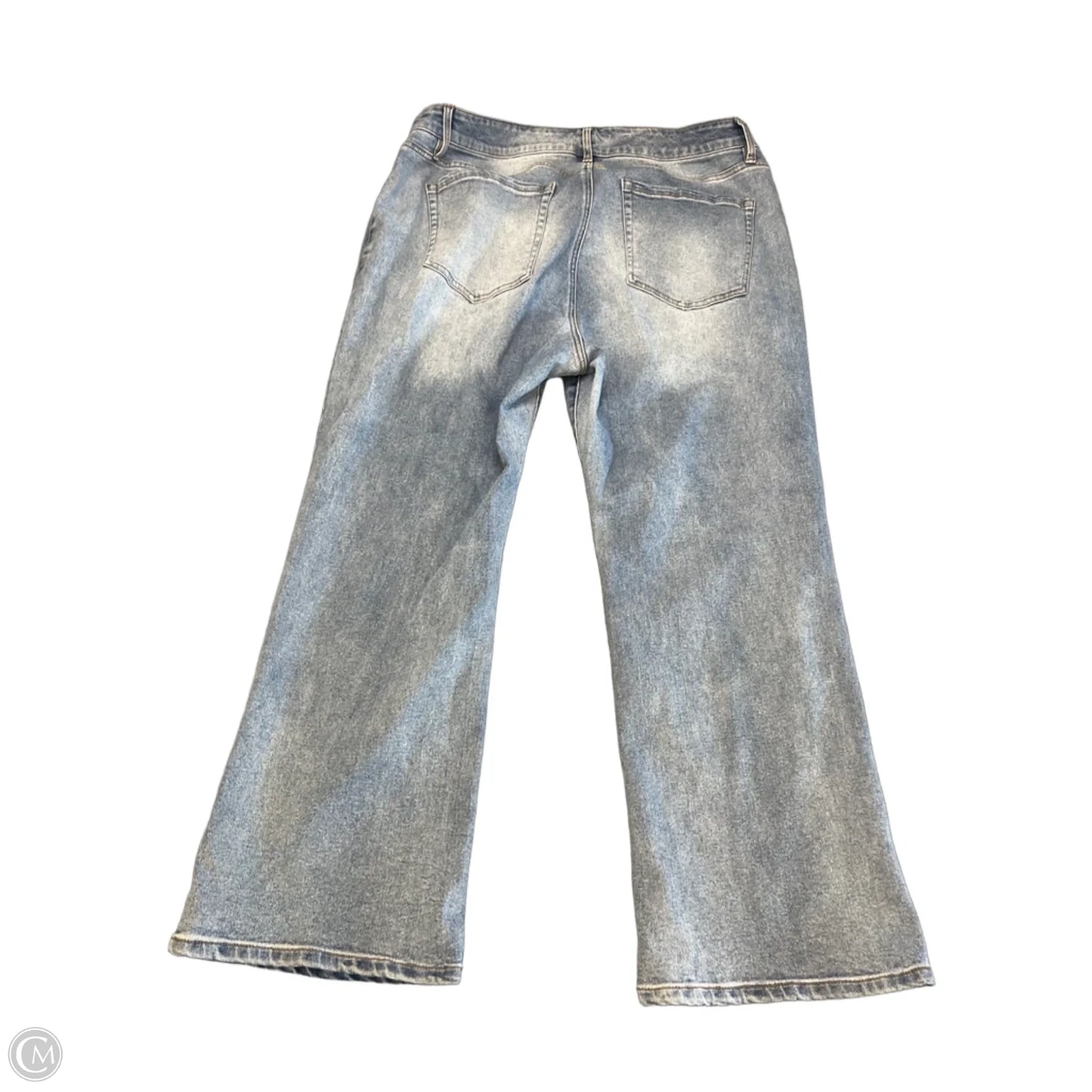 Jeans Cropped By Lane Bryant In Blue Denim, Size: 22