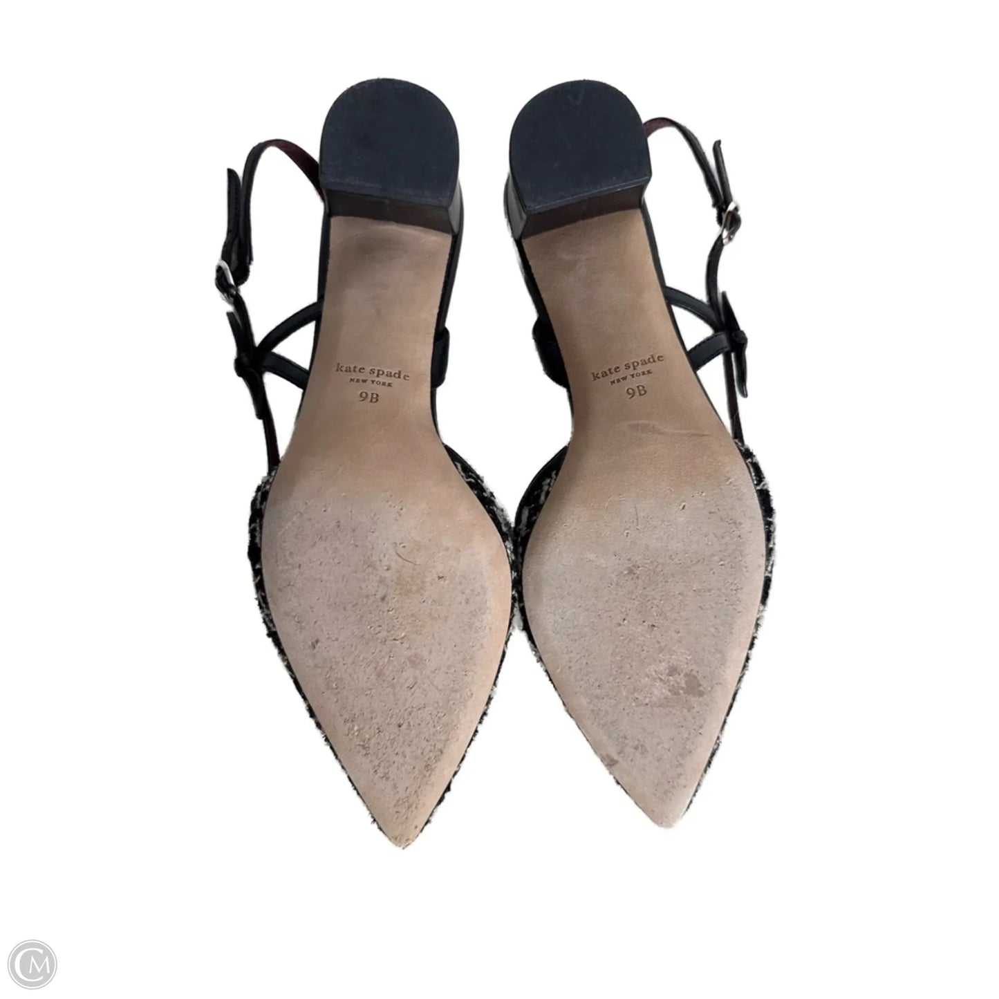 Shoes Designer By Kate Spade In Black & Cream, Size: 9