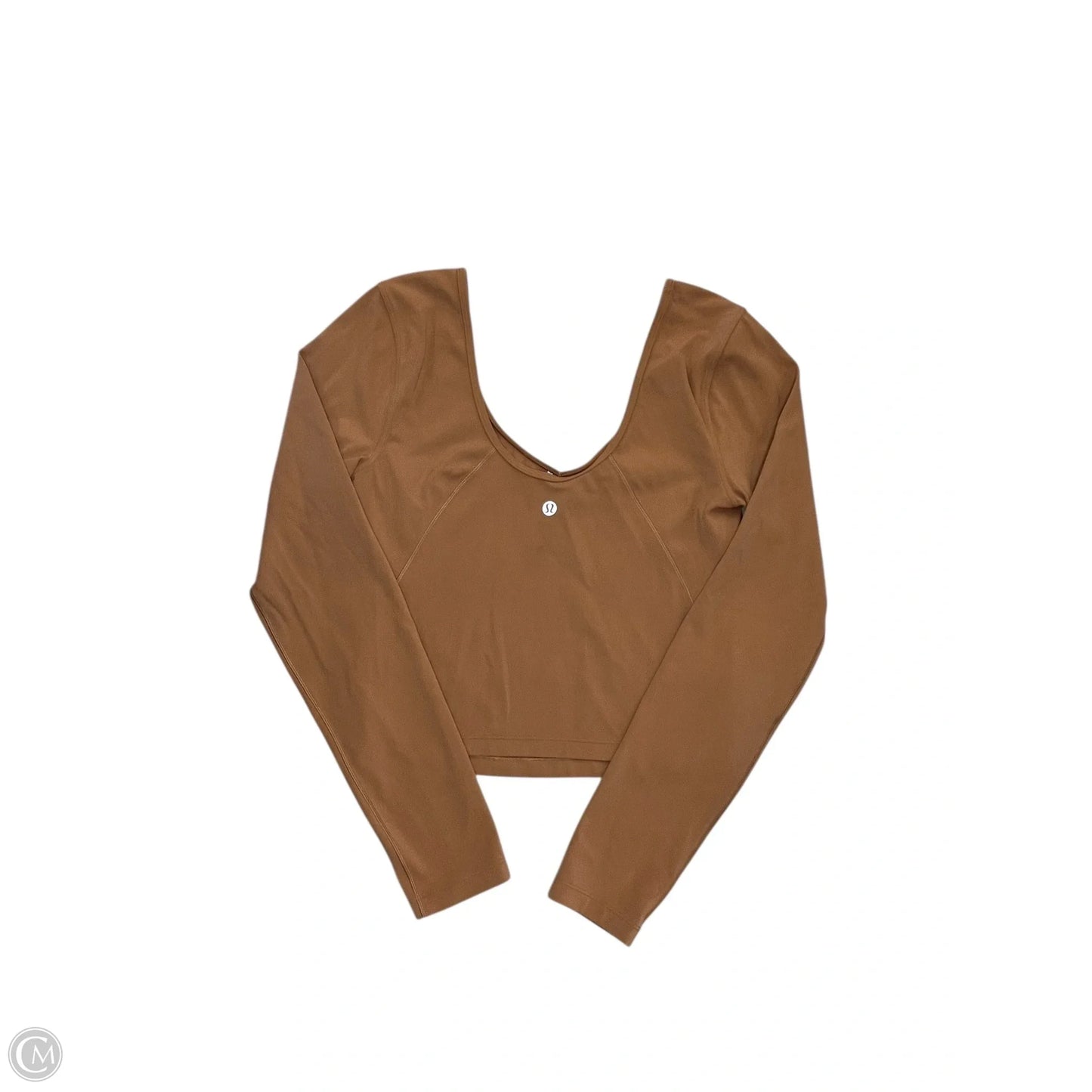Top Long Sleeve By Lululemon In Brown, Size: M
