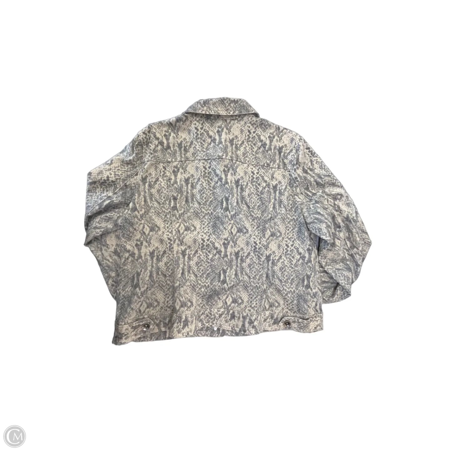 Jacket Denim By Christopher And Banks In Animal Print, Size: Xl