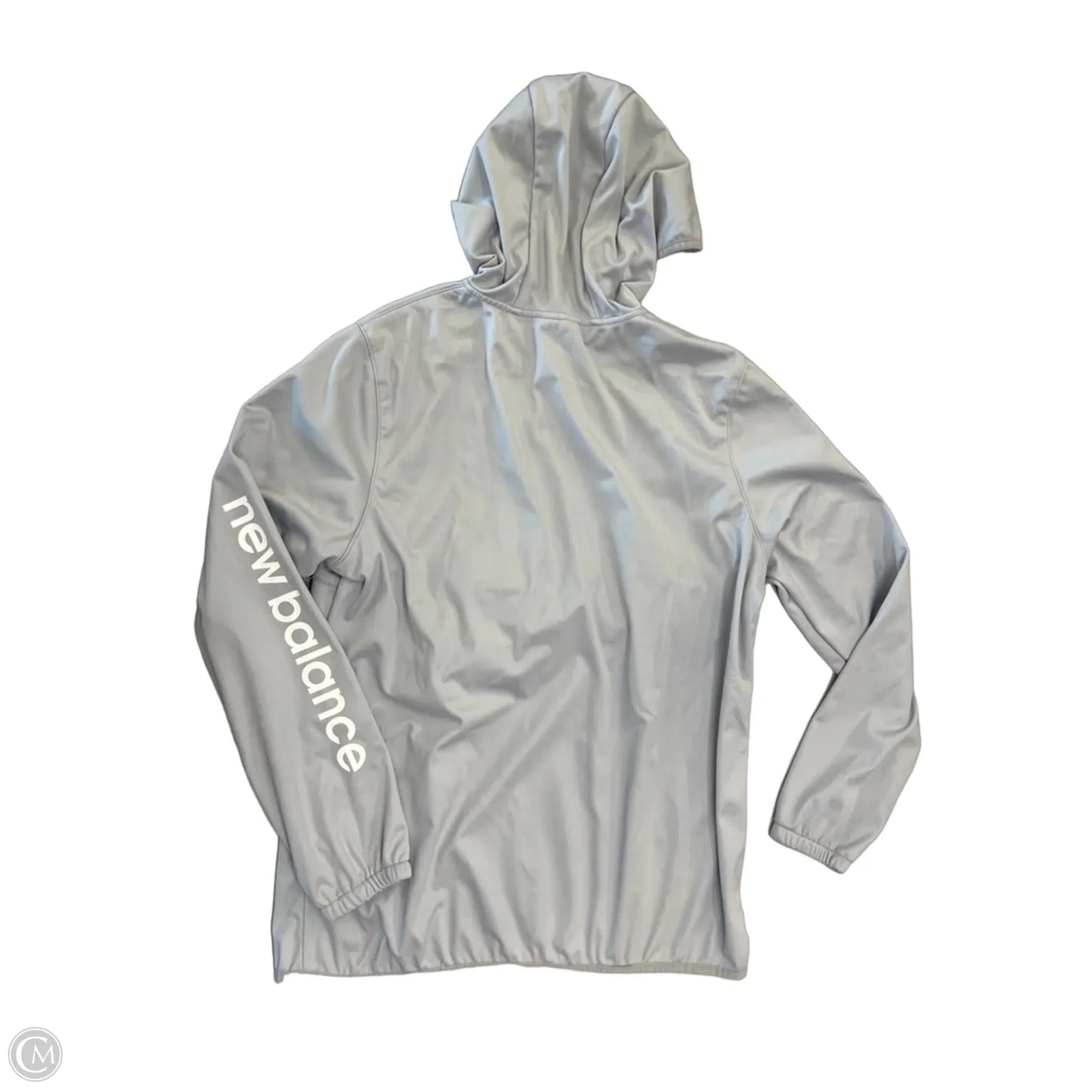 Athletic Jacket By New Balance In Grey, Size: L