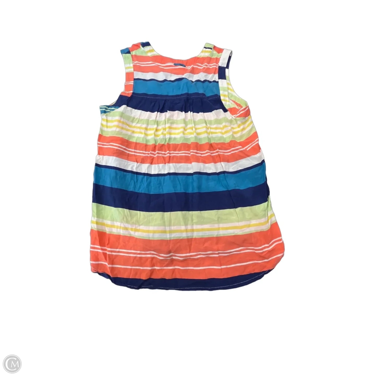 Blouse Sleeveless By Maeve In Striped Pattern, Size: M
