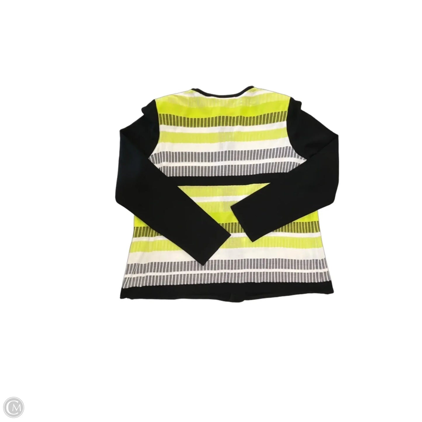 Cardigan By Ming Wang In Striped Pattern, Size: L