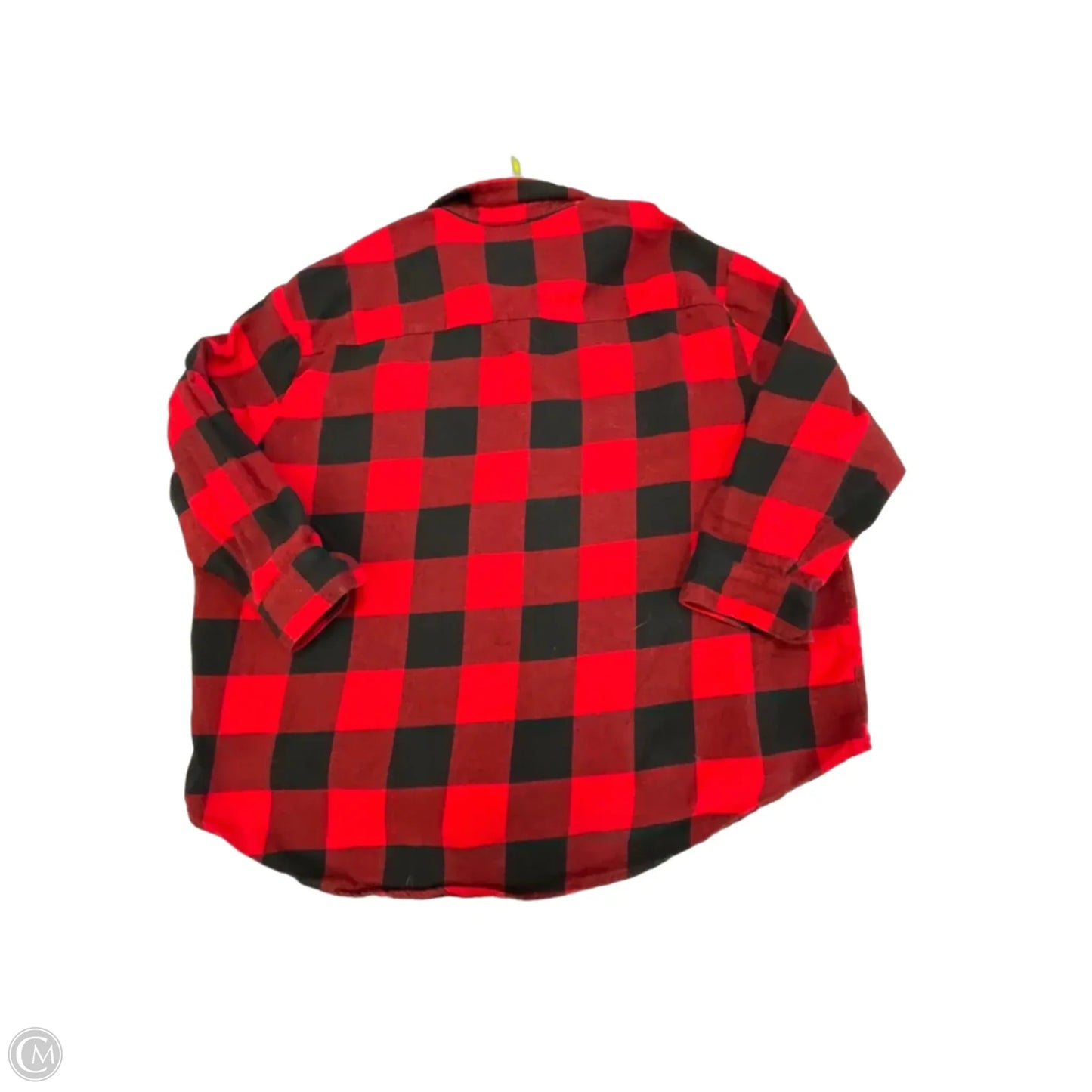 Top Long Sleeve By Old Navy In Black & Red, Size: Xxl