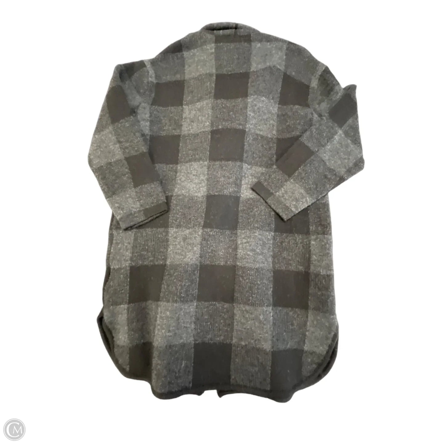Sweater Cardigan By John + Jenn In Black & Grey, Size: L