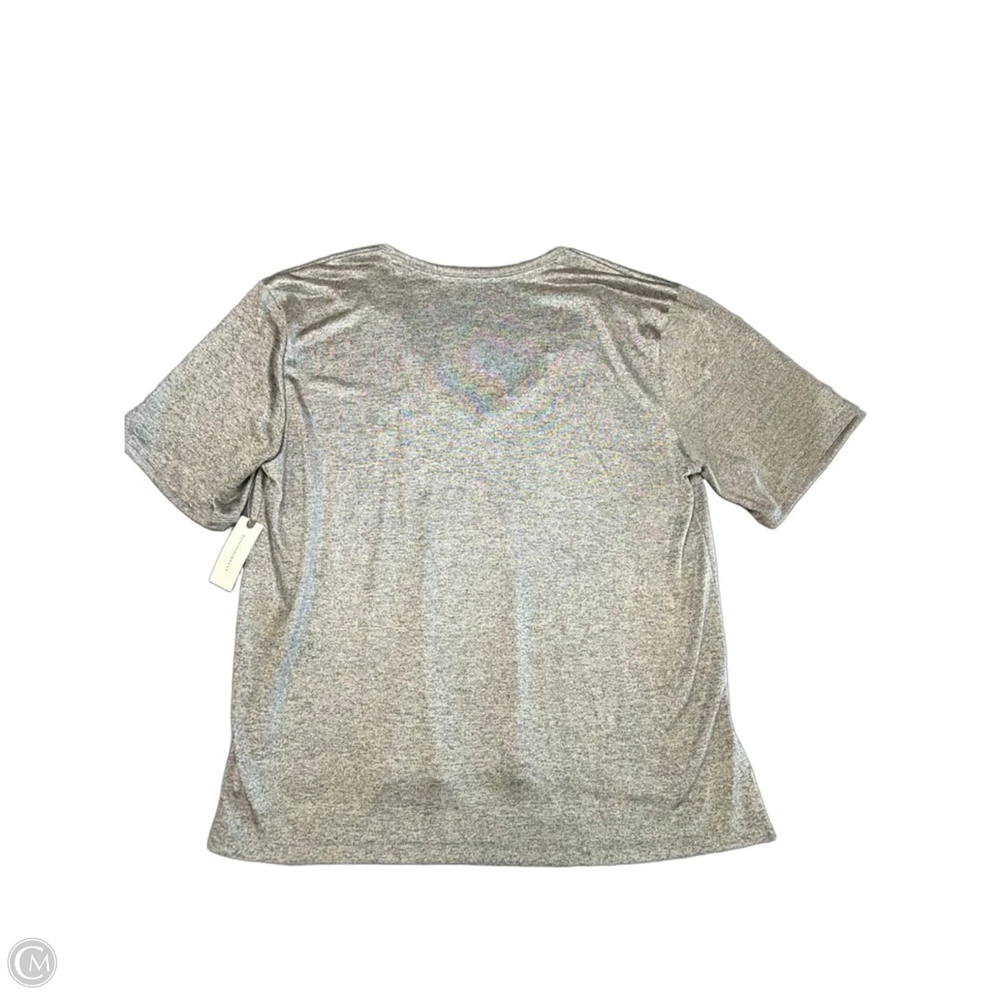 Top Short Sleeve By Pilcro In Silver, Size: L