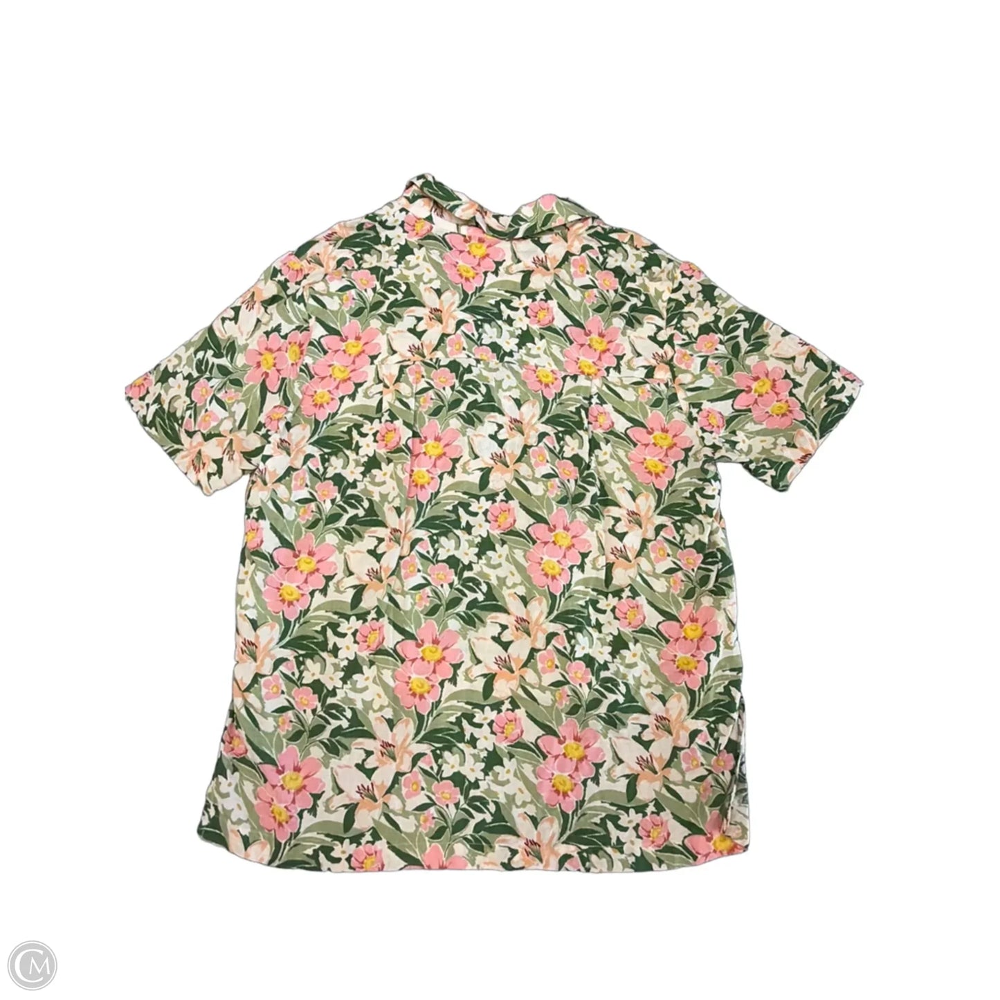 Top Short Sleeve By Sage In Floral Print, Size: M