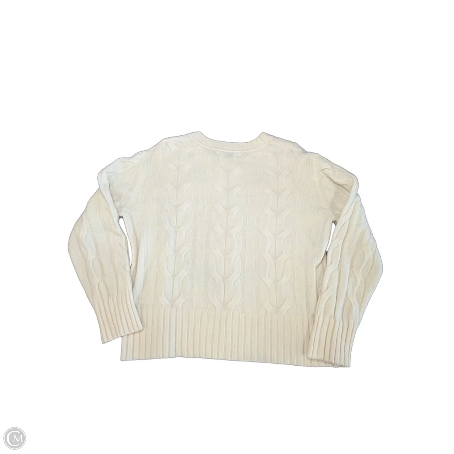 Sweater By Banana Republic In Ivory, Size: M