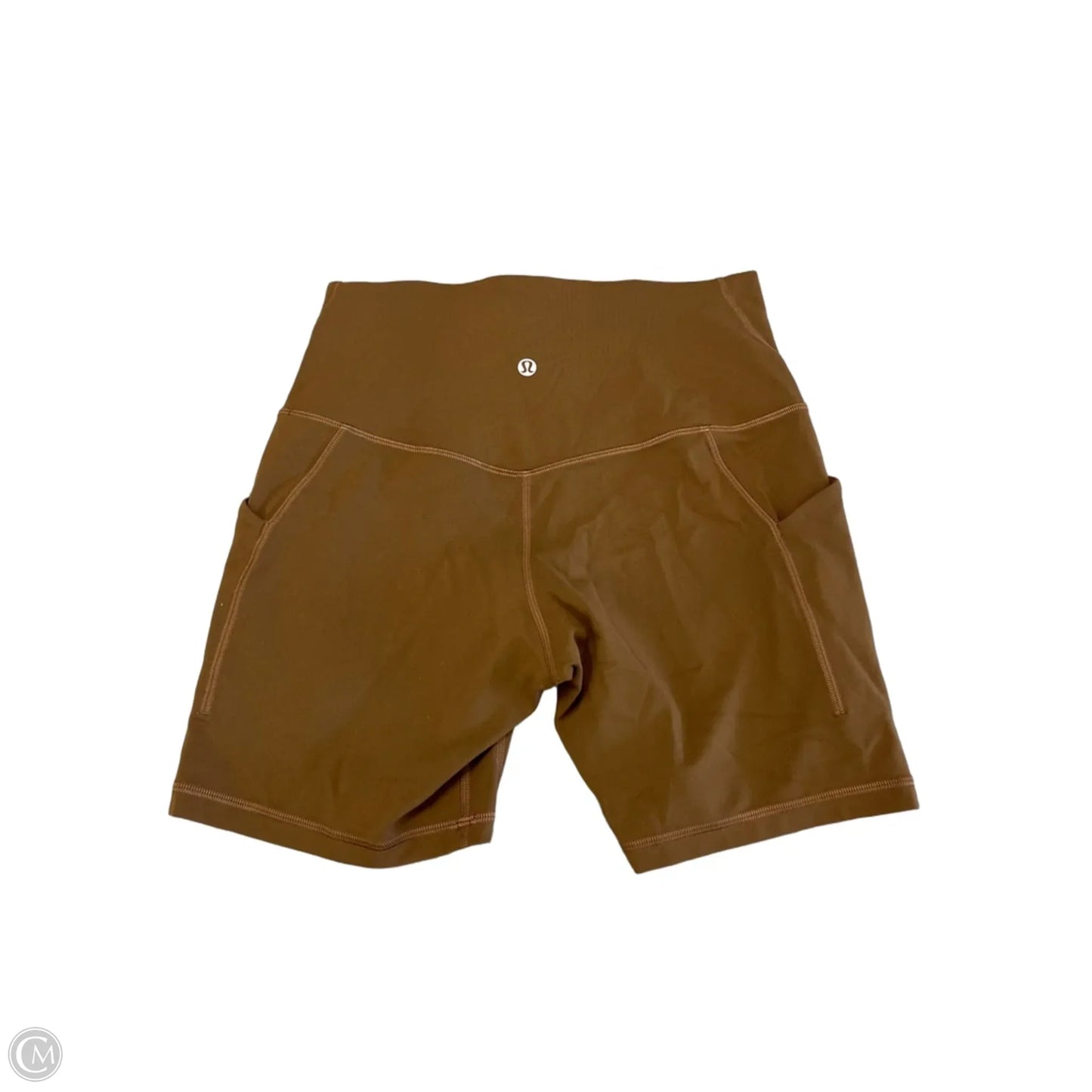 Athletic Shorts By Lululemon In Brown, Size: M