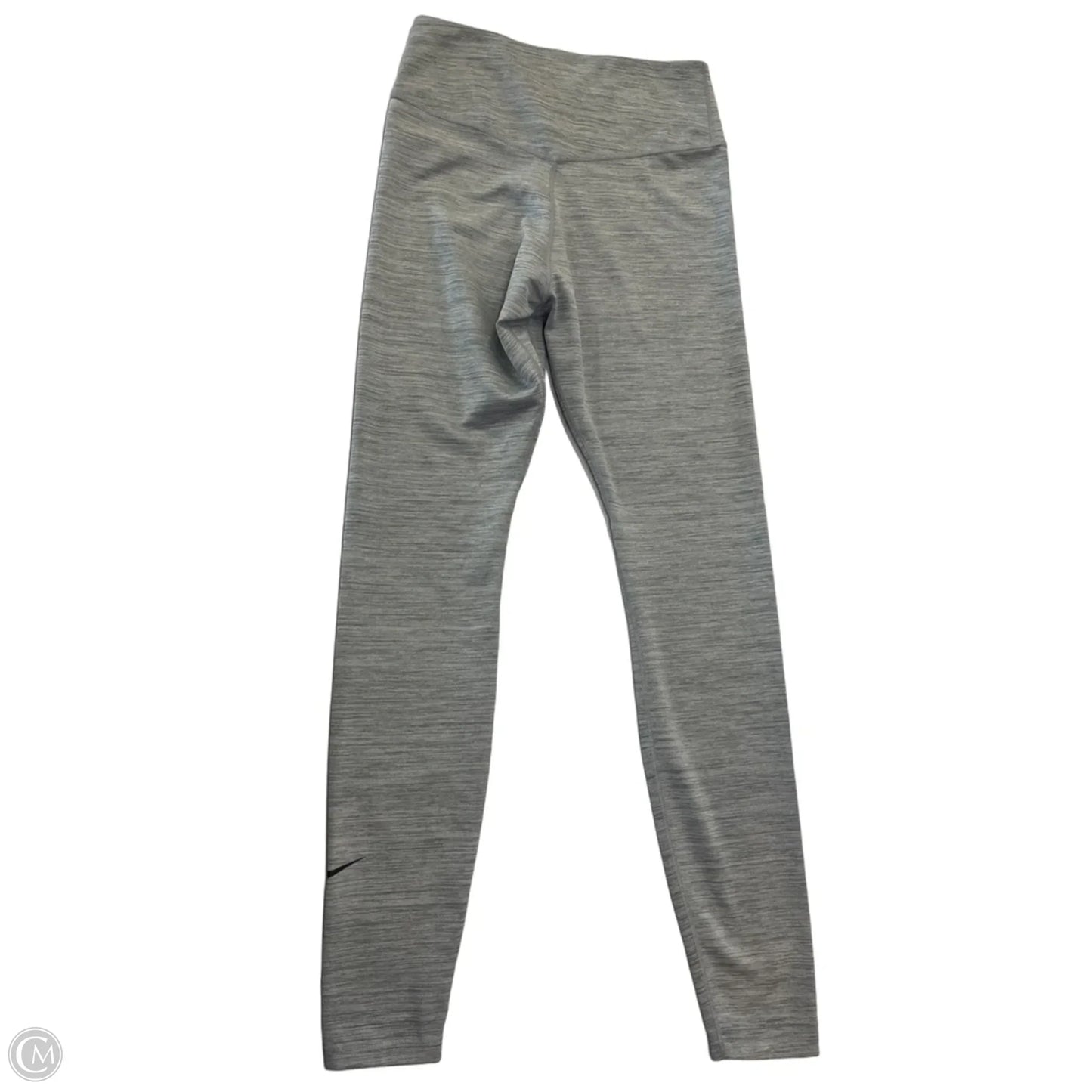 Athletic Leggings By Nike In Grey, Size: S