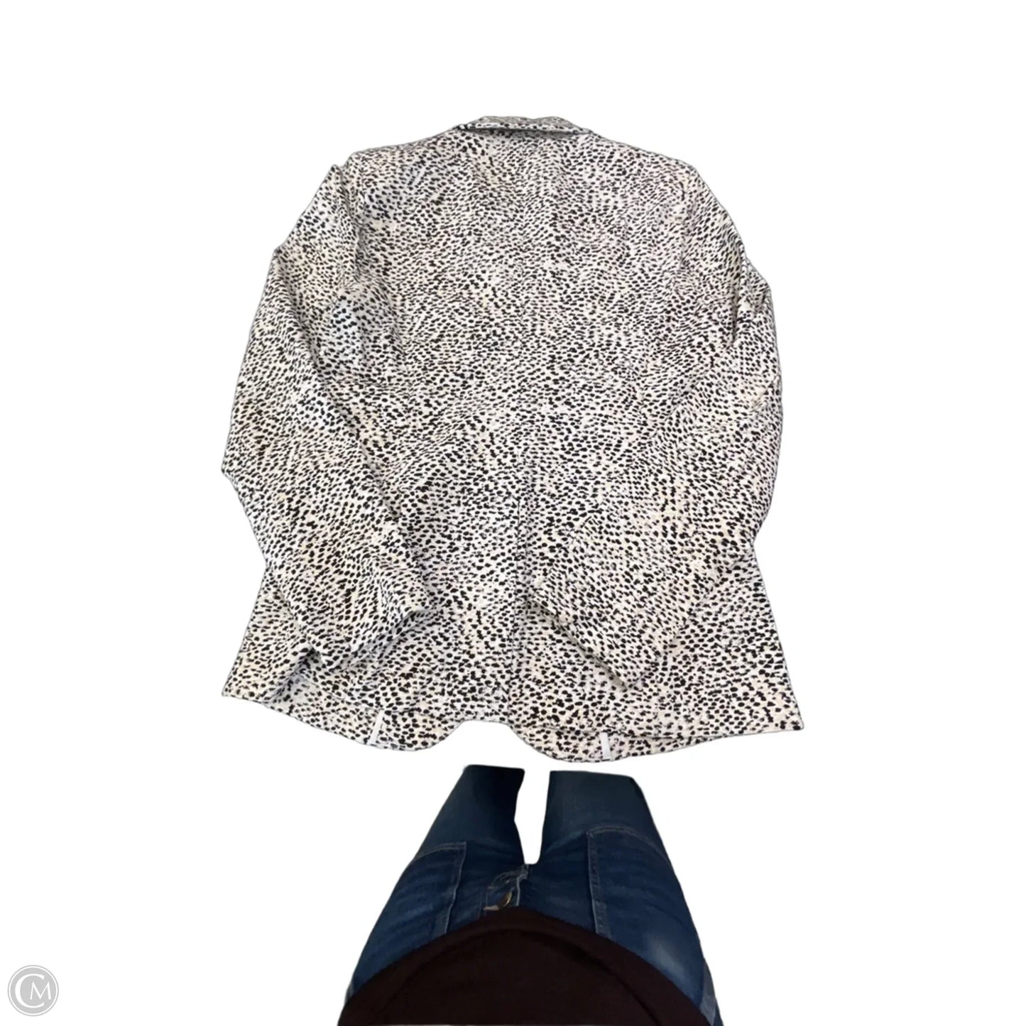 Blazer By Clothes Mentor In Animal Print, Size: L
