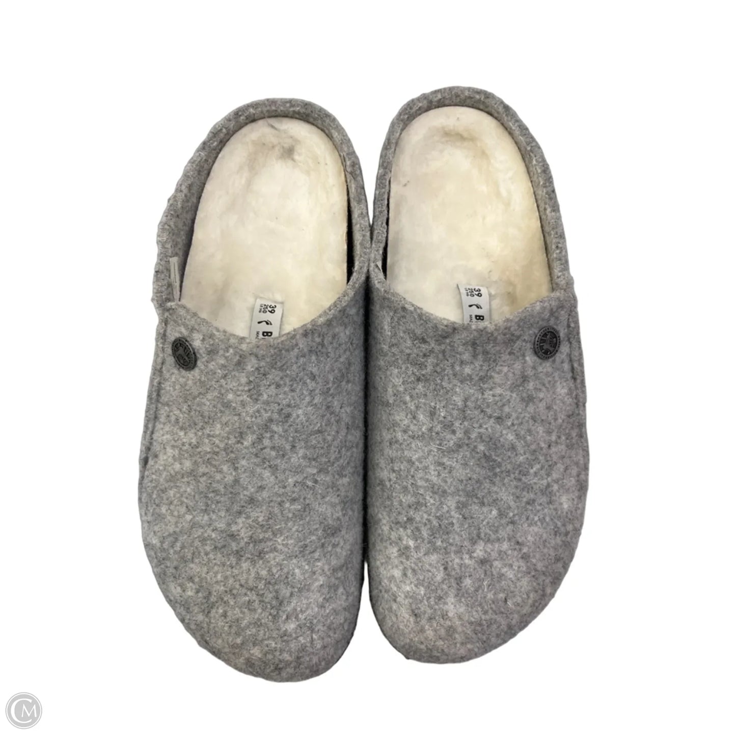 Shoes Flats By Birkenstock In Grey, Size: 8