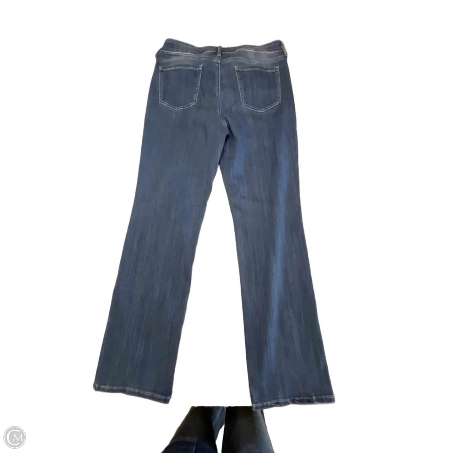 Jeans Straight By Nydj In Blue, Size: L