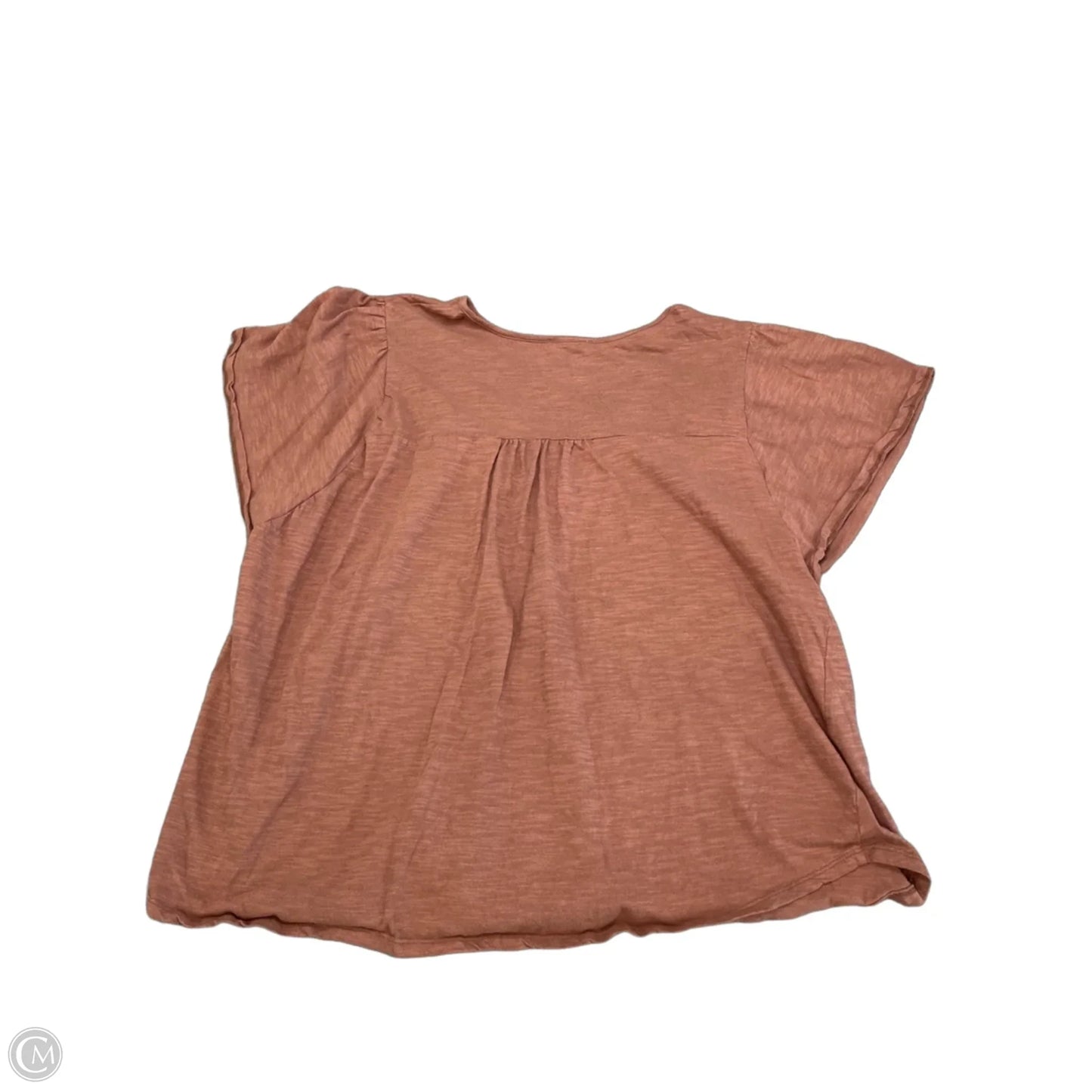 Top Short Sleeve By Maurices In Brown, Size: Xxl