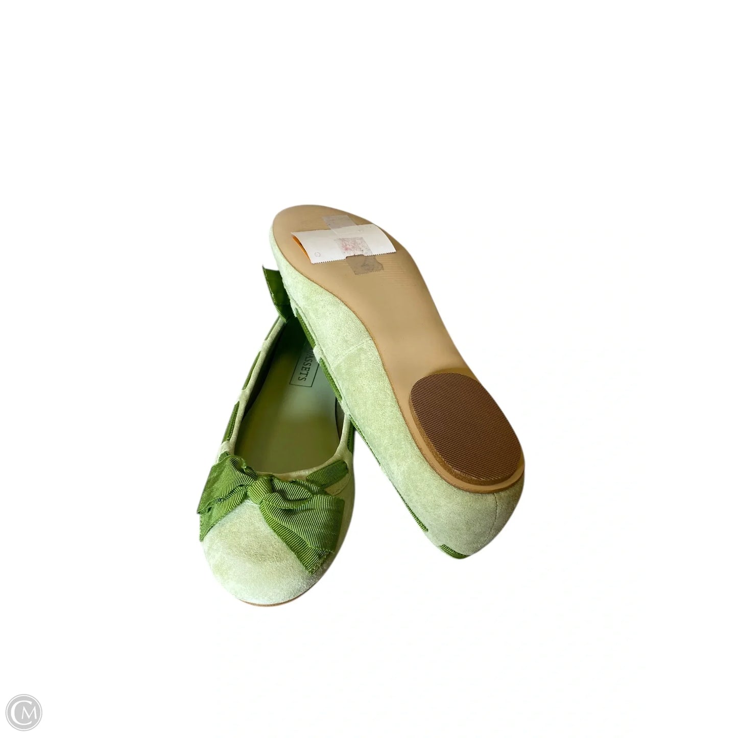 Shoes Flats By Clothes Mentor In Green, Size: 7.5