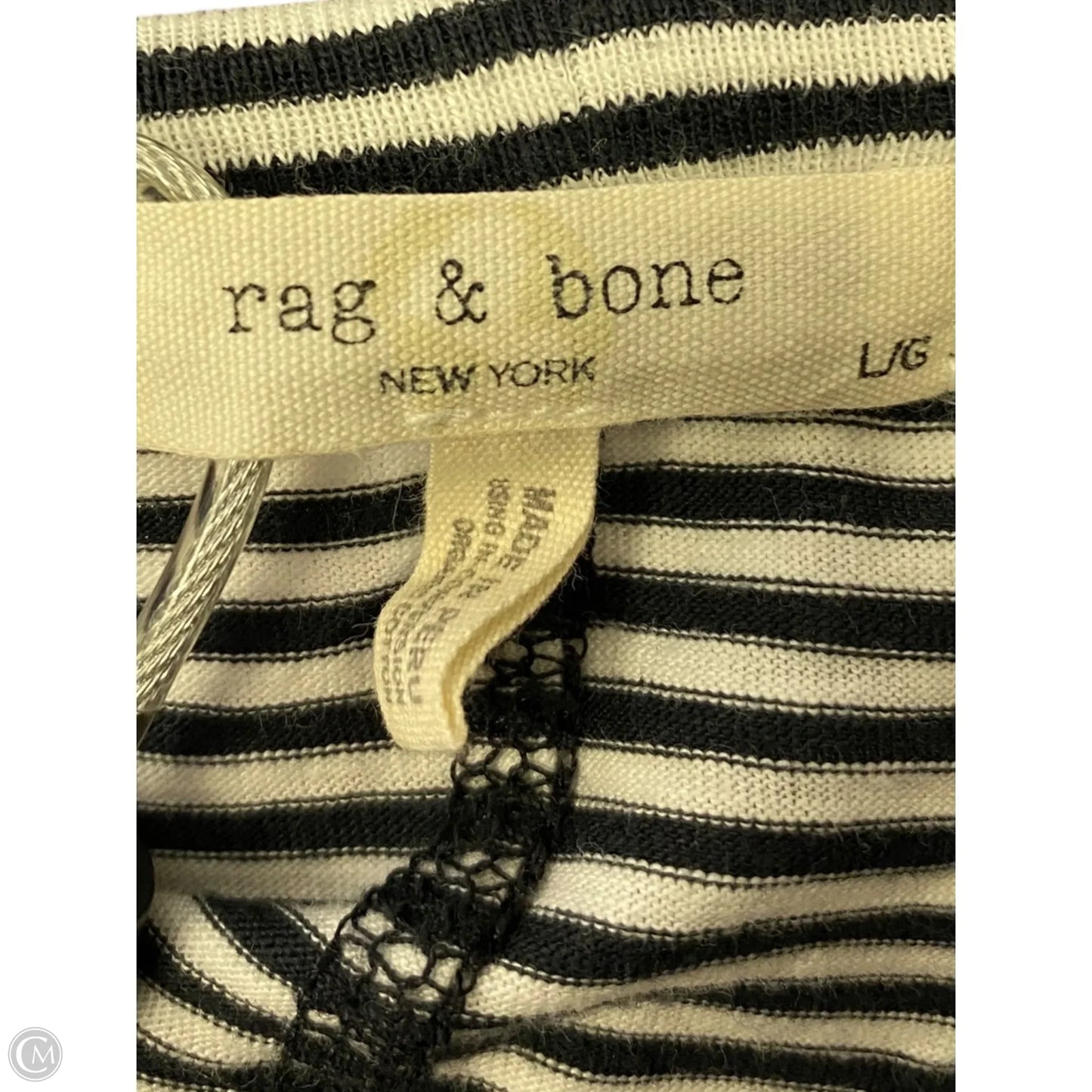 Dress Casual Short By Rag And Bone In Striped Pattern, Size: L