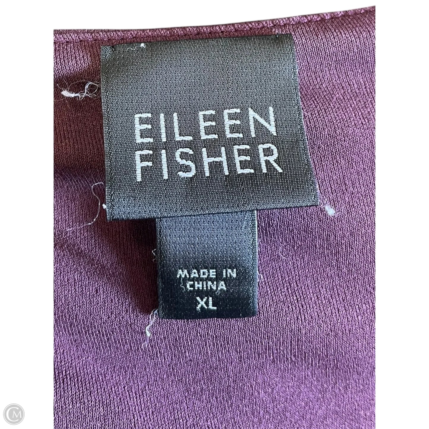 Top Sleeveless By Eileen Fisher In Maroon, Size: Xl