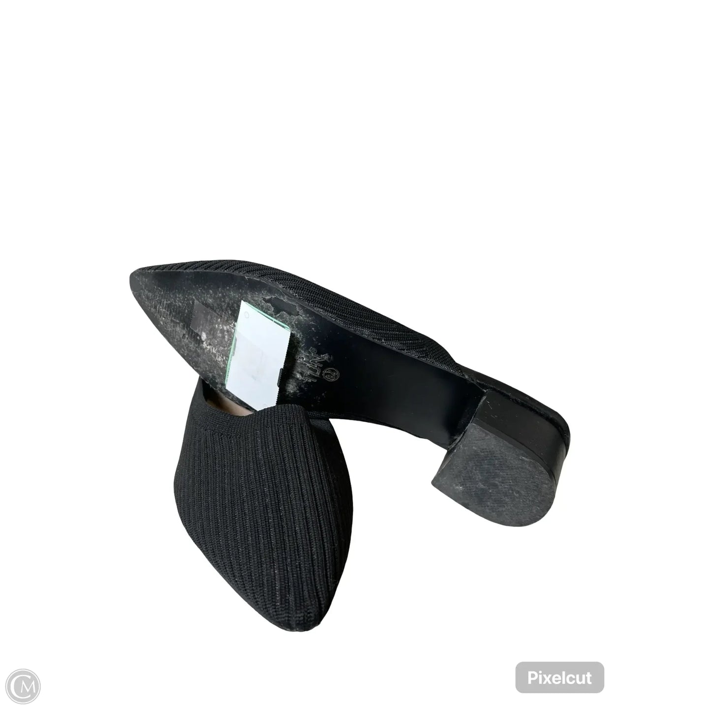 Sandals Heels Block By Clothes Mentor In Black, Size: 8.5