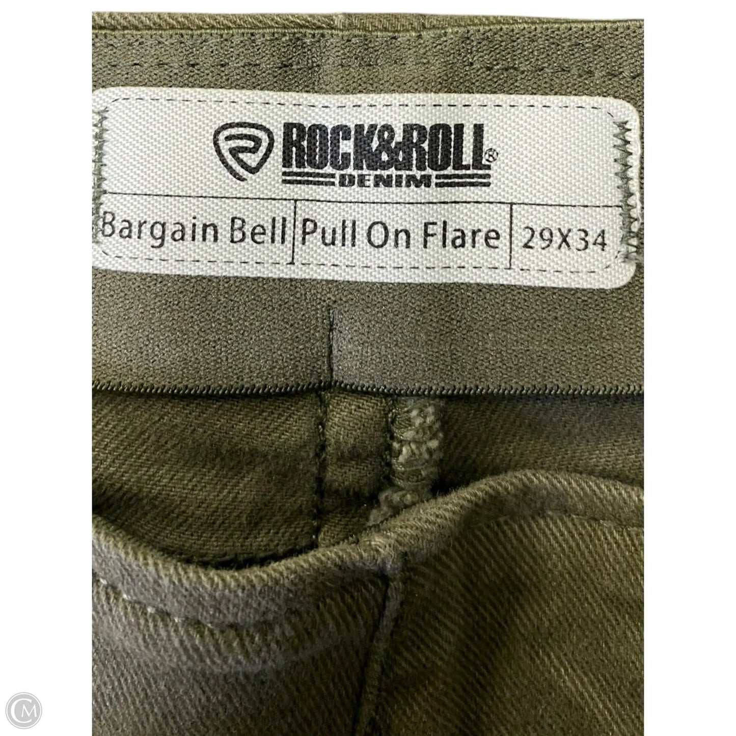 Jeans Flared By Rock & Roll In Green, Size: 8