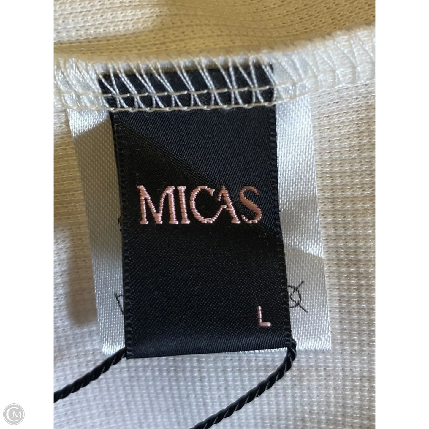 Dress Casual Maxi By Micas In Orange & White, Size: L