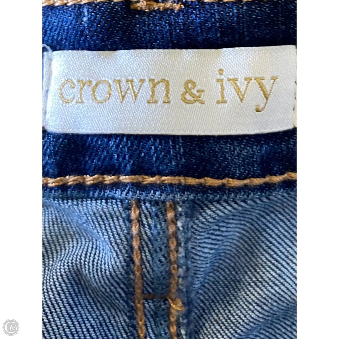 Jeans Cropped By Crown And Ivy In Blue Denim, Size: 16