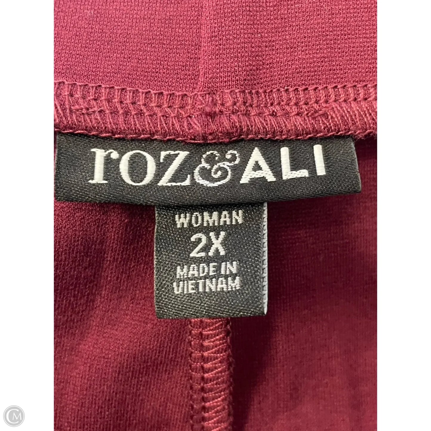 Skirt Mini & Short By Dressbarn In Maroon, Size: 2x