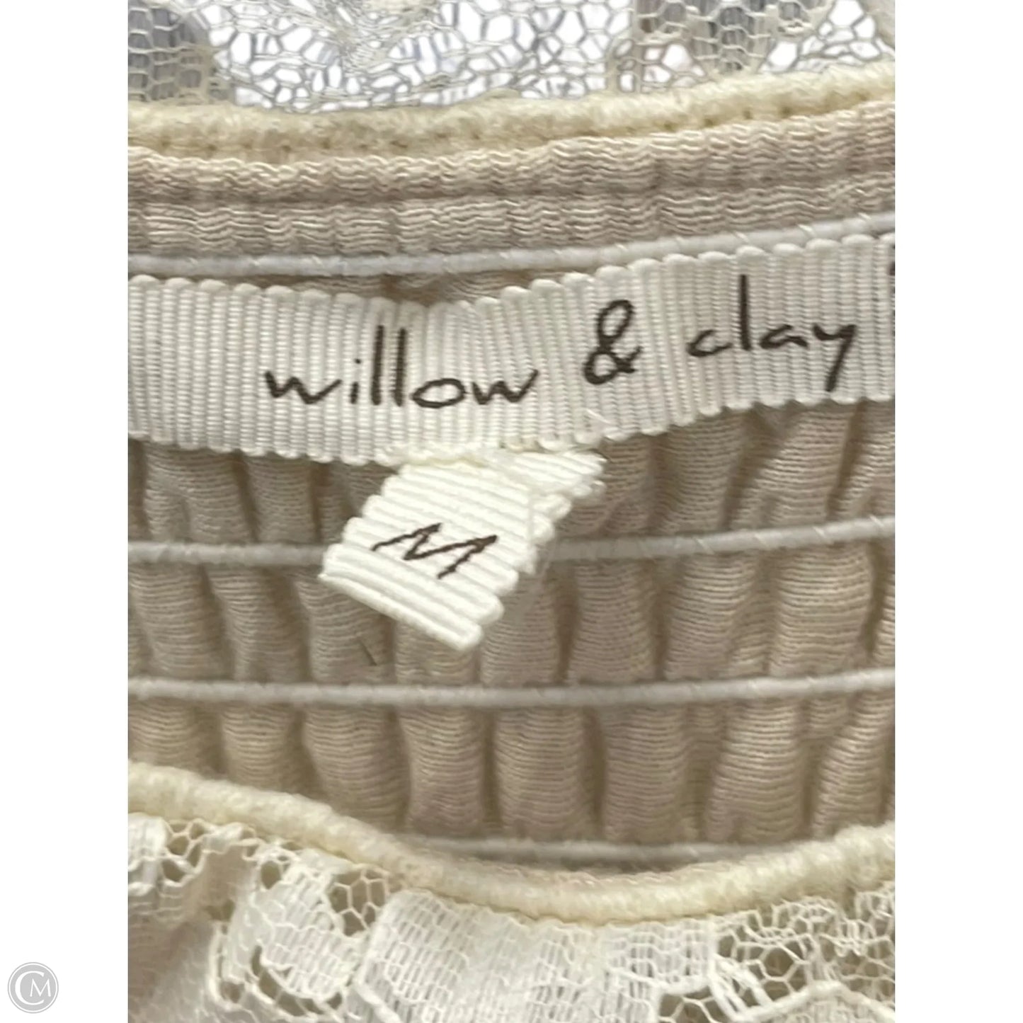 Dress Casual Maxi By Willow & Clay In Cream, Size: M