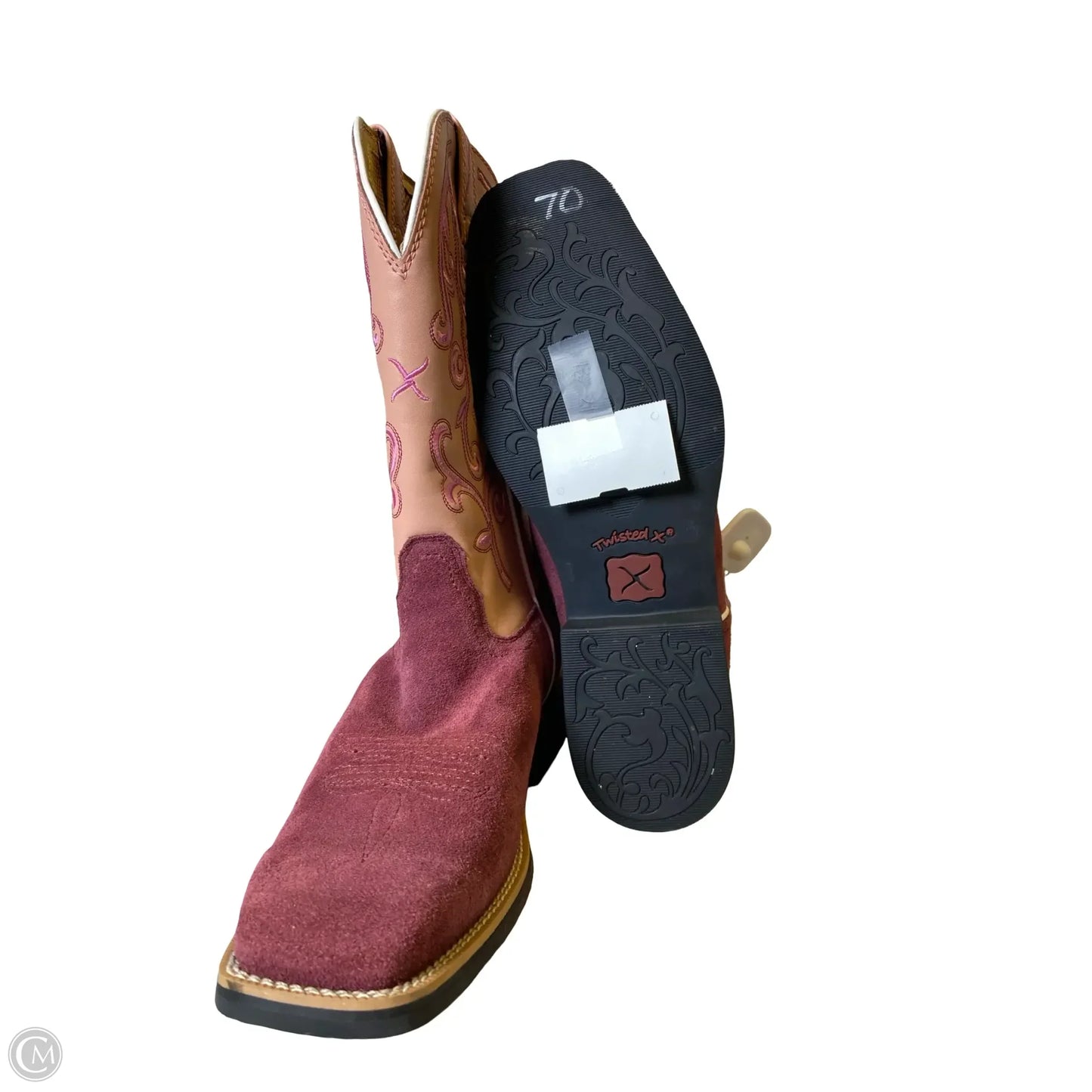 Boots Western By TWISTED X In Pink & Purple, Size: 9.5